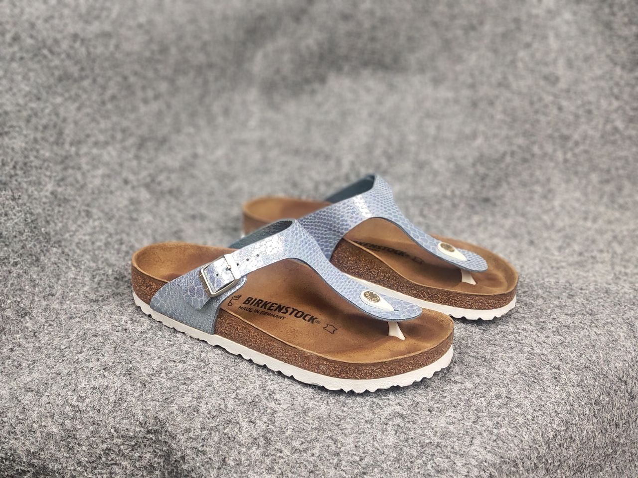 Birkenstock Birkenstock gizeh bf shiny snake Orthopedic slippers sandals Size US 8 / IT 38 - 4 Thumbnail