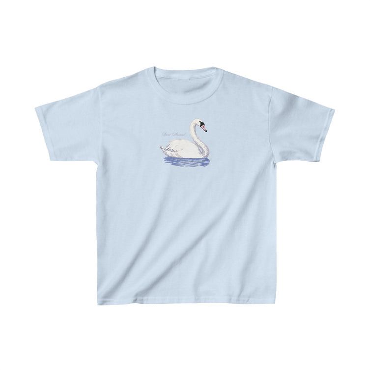 Other Blue Swan Baby Tee – Elegant Soft Feminine Aesthetic Style Size US S / EU 44-46 / 1 - 3 Thumbnail