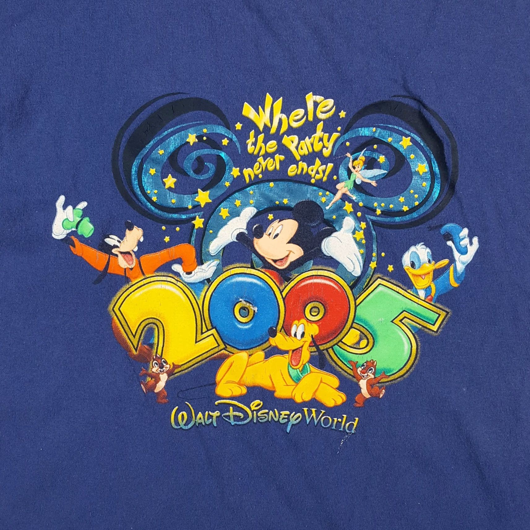 Disney VINTAGE Disney Mickey Mouse T-Shirt Men Small Cotton Blue Retro 2000s Y2K Theme Park Size US S / EU 44-46 / 1 - 3 Thumbnail