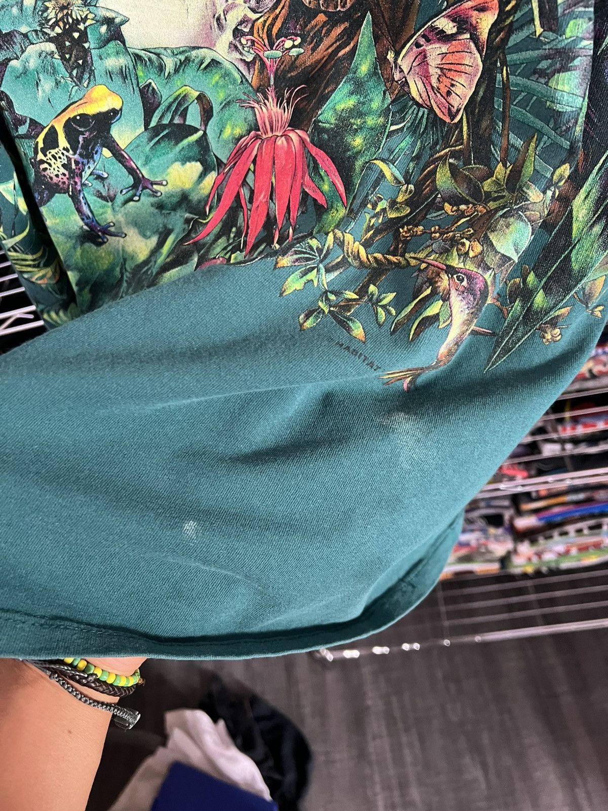 Habitat 1995 Rainforest Cafe AOP Single Stitch Nature Animal Tee Size US XXL / EU 58 / 5 - 7 Thumbnail