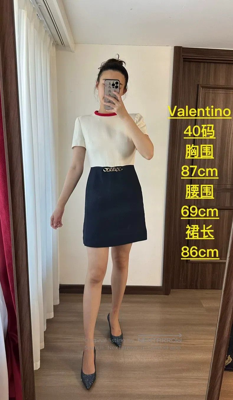 Valentino Valentino Wool mulberry silk dress Size S / US 4 / IT 40 - 1 Thumbnail