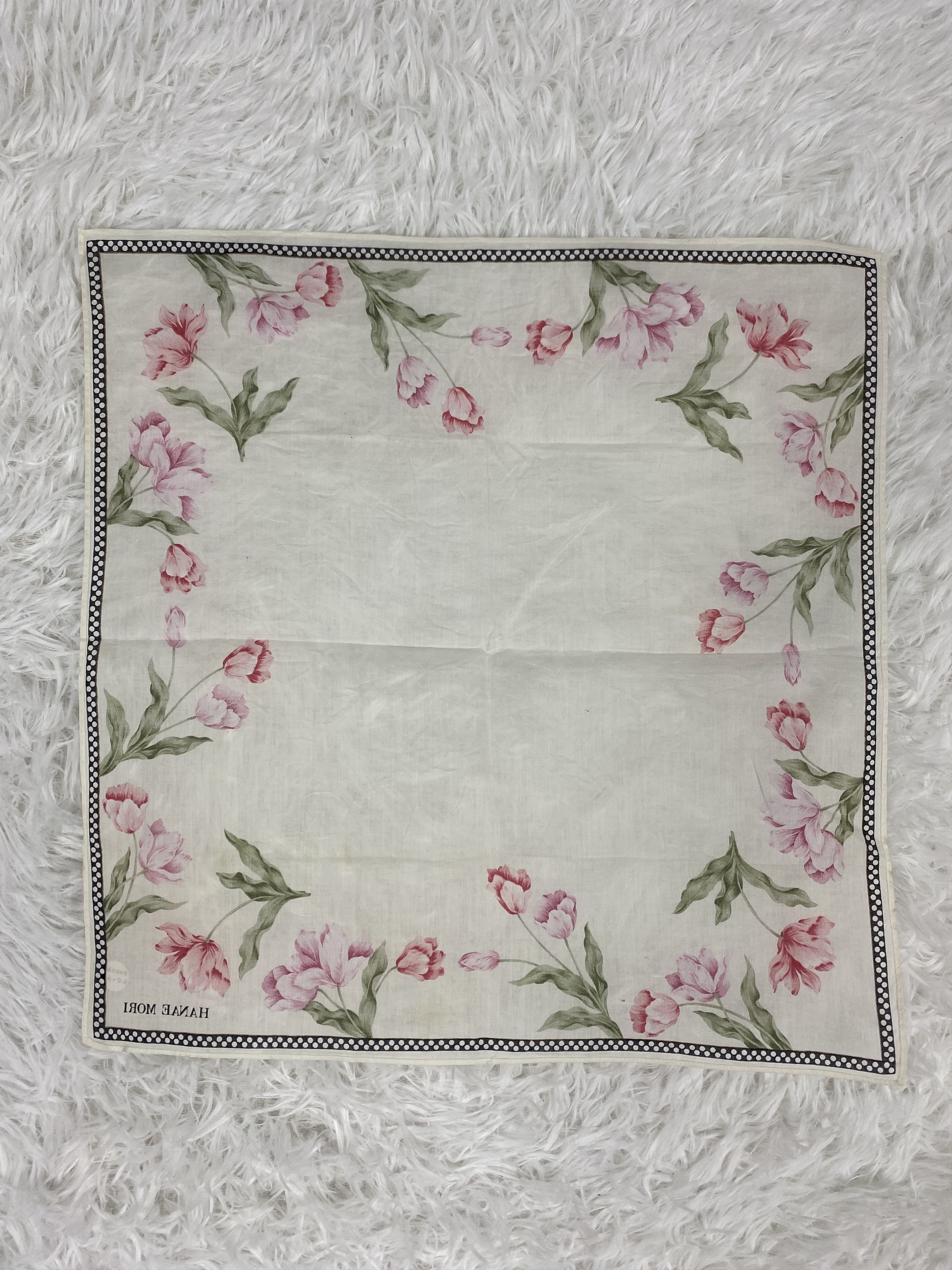 Hanae Mori Vintage Hanae Mori Handkerchief Neckerchief PH0249 Size ONE SIZE - 4 Thumbnail