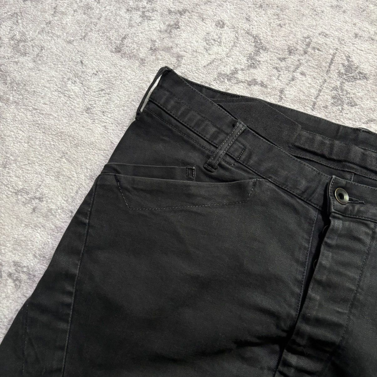 Julius Julius SAMPLE Drop Crotch Tapered Denim Jeans Black Size US 32 / EU 48 - 4 Thumbnail