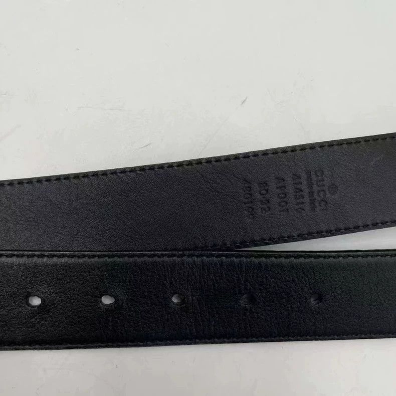 Gucci Gucci Size 80The latest black metal gold head retro double Size ONE SIZE - 4 Thumbnail