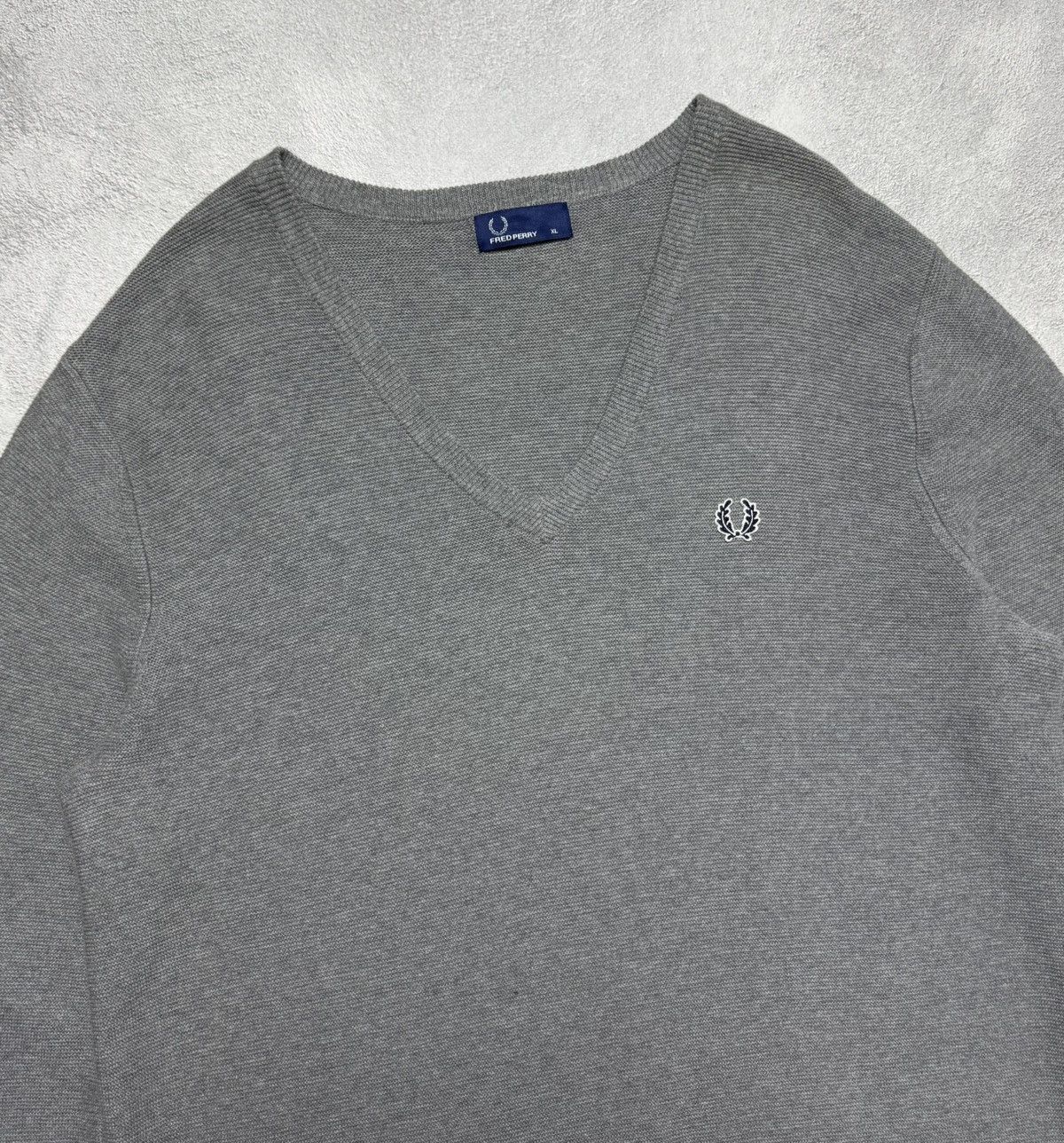 Fred Perry Fred Perry Cotton Knit V-neck Sweater Small Logo Size US XL / EU 56 / 4 - 3 Thumbnail