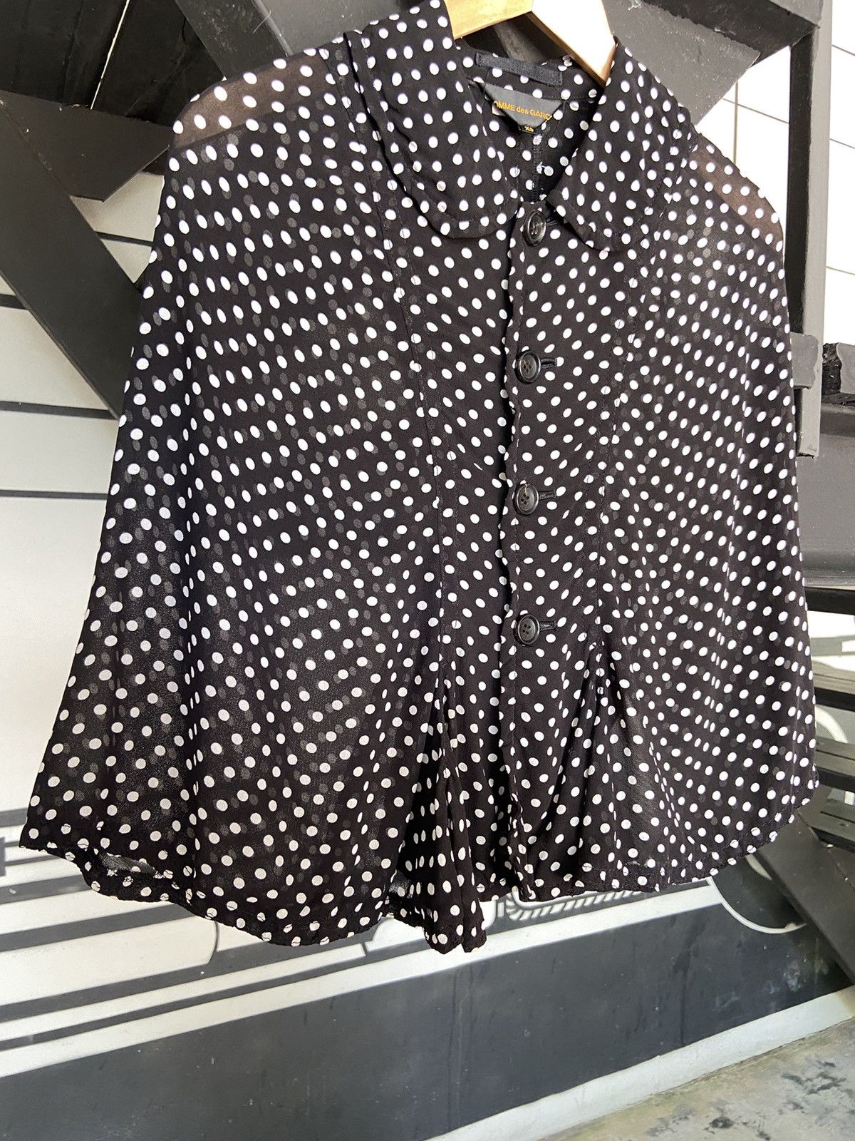 Comme des Garcons Comme des Garcons • mini polka dots cape shirt Size XS / US 0-2 / IT 36-38 - 6 Thumbnail