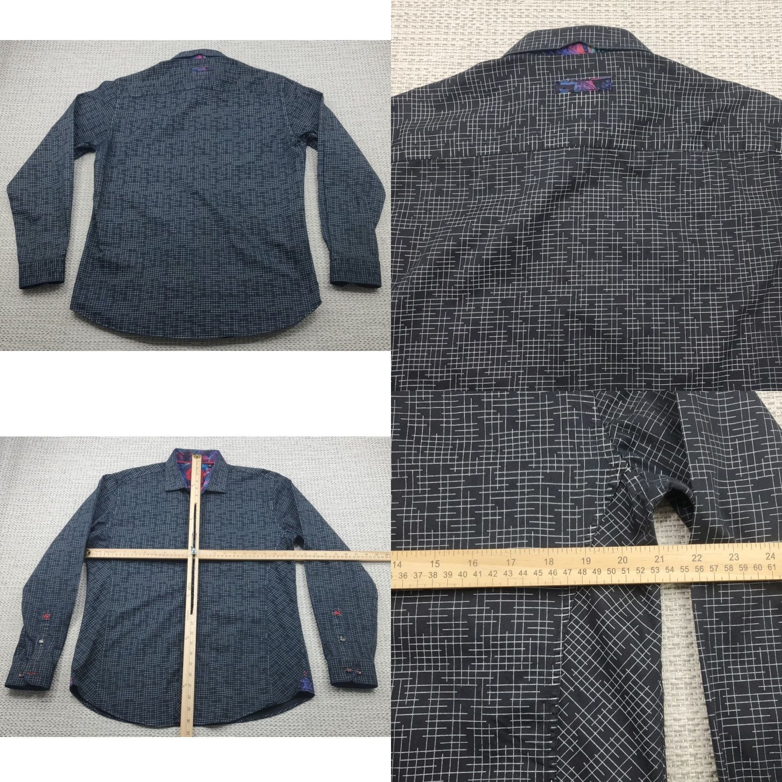 Au Noir VINTAGEAu Noir Roll Flip Cuff Dress Casual Shirt Mens 4 Large Button Up Mercerized Size US S / EU 44-46 / 1 - 8 Thumbnail