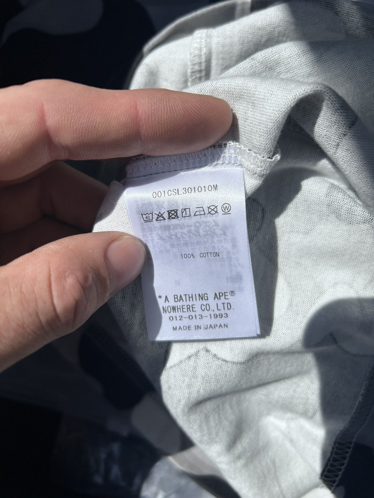 Bape Bape college grey full camo Size US L / EU 52-54 / 3 - 4 Thumbnail