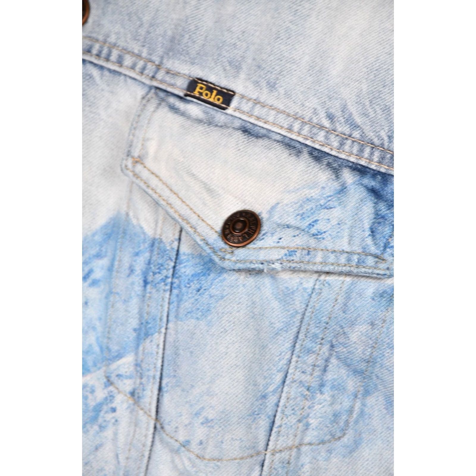 Polo Ralph Lauren Polo Ralph Lauren Jacket Denim Sherpa Mountain Trucker L Men Blue Denim Cotton Size L Shirt Size US L / EU 52-54 / 3 - 7 Thumbnail