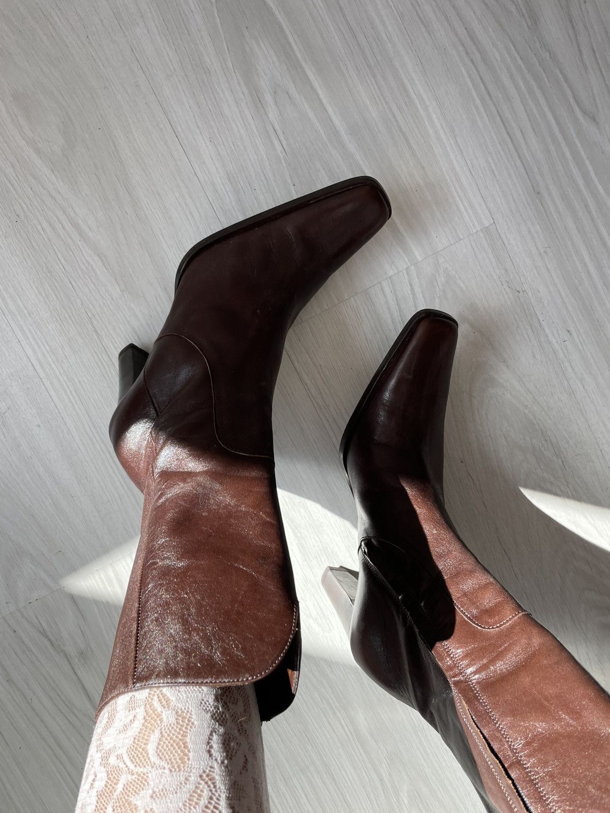 Vintage y2k leather boots Size US 6.5 / IT 36.5 - 1 Thumbnail