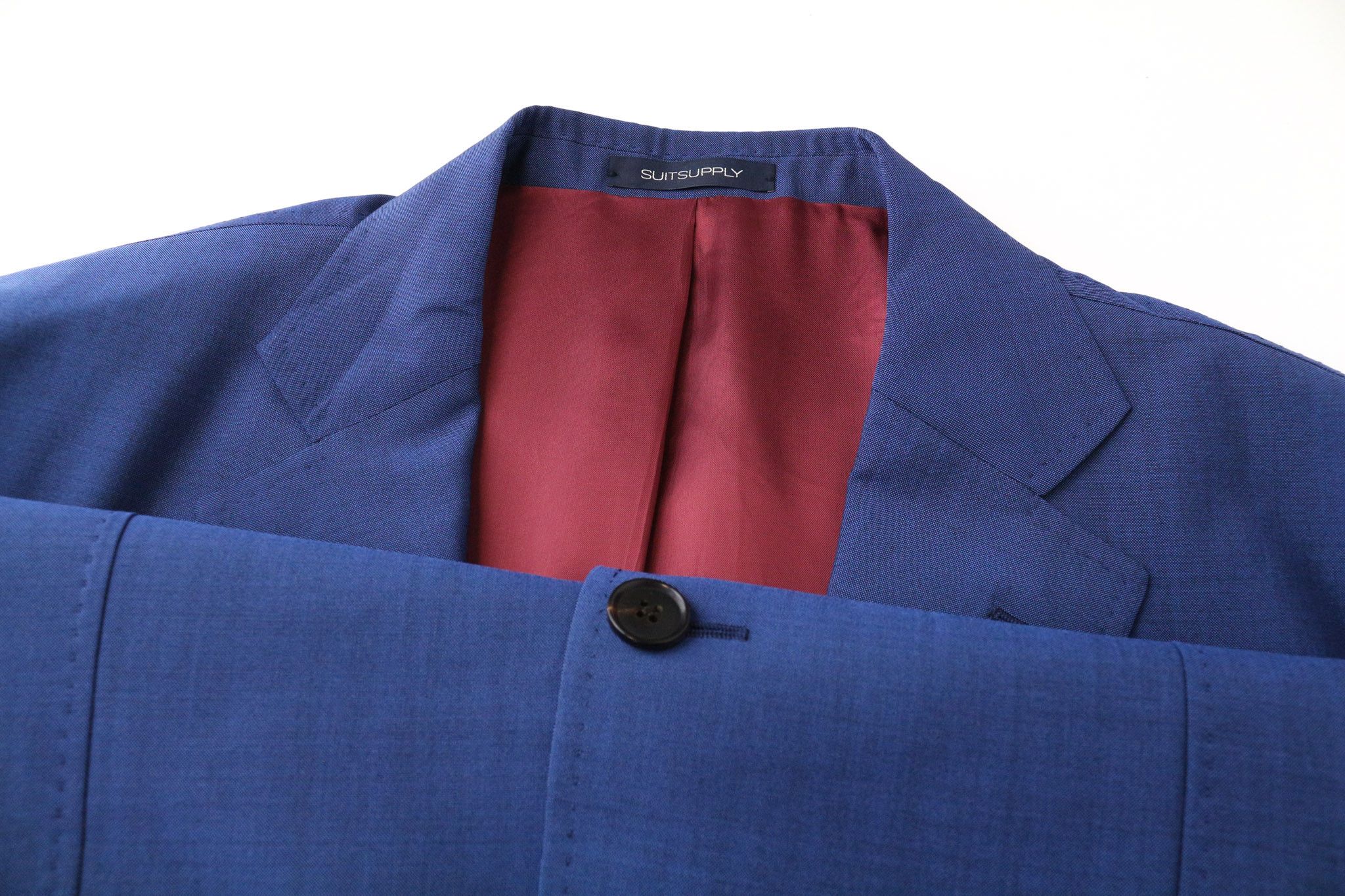 Suitsupply LA SPALLA UK42S Blue Wool Mohair Blazer 74908 Size 42S - 3 Thumbnail