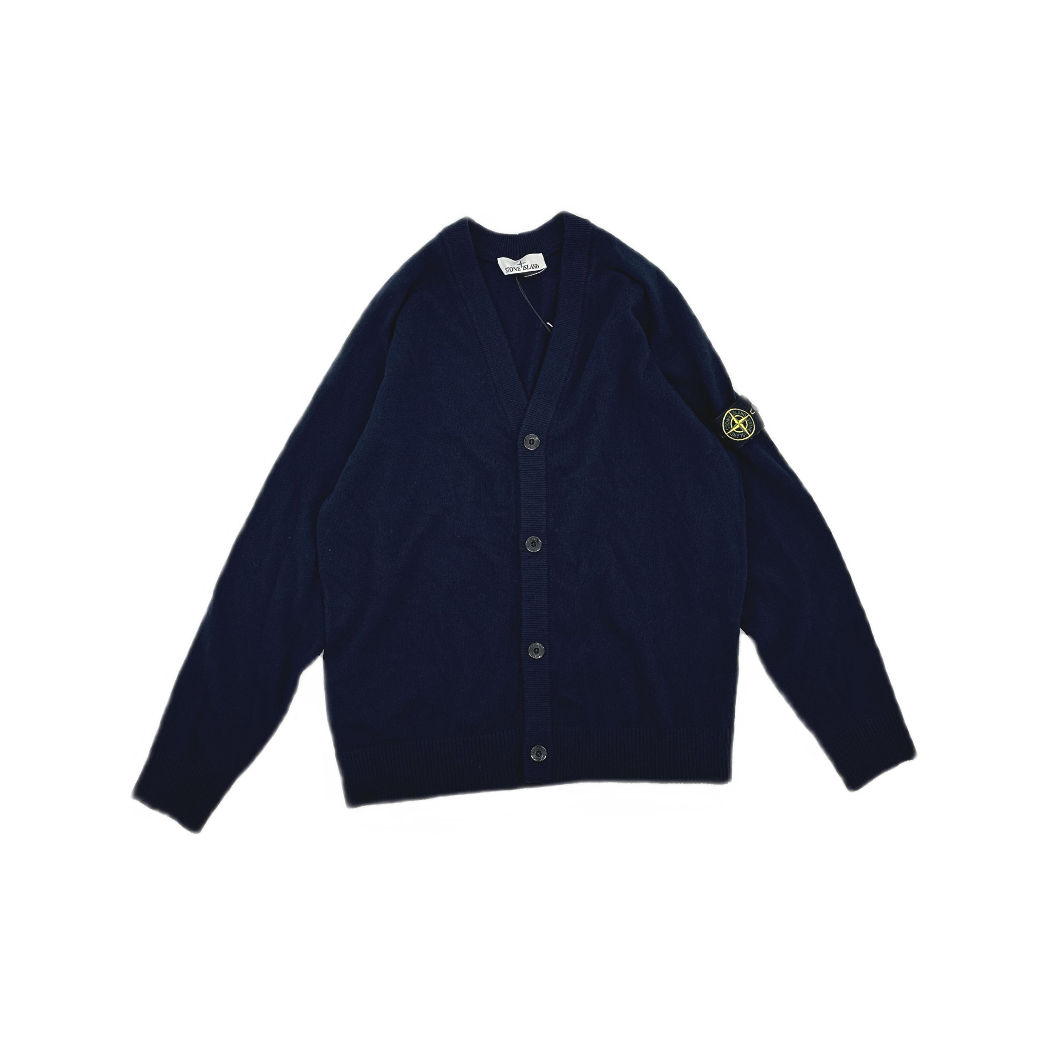 Stone Island Stone Island Logo V-Neck Cardigan Size XL Size US XL / EU 56 / 4 - 1 Thumbnail