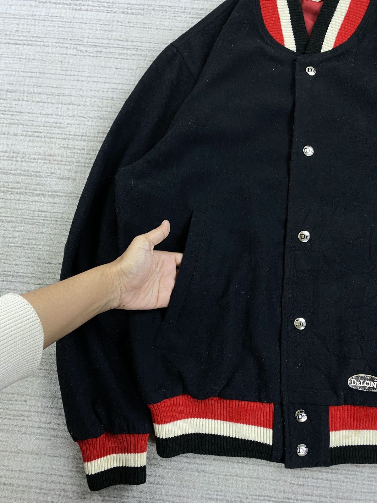 Delong × Vintage Vintage Delong Fullbutton Varsity Style Jacket Size US M / EU 48-50 / 2 - 6 Thumbnail