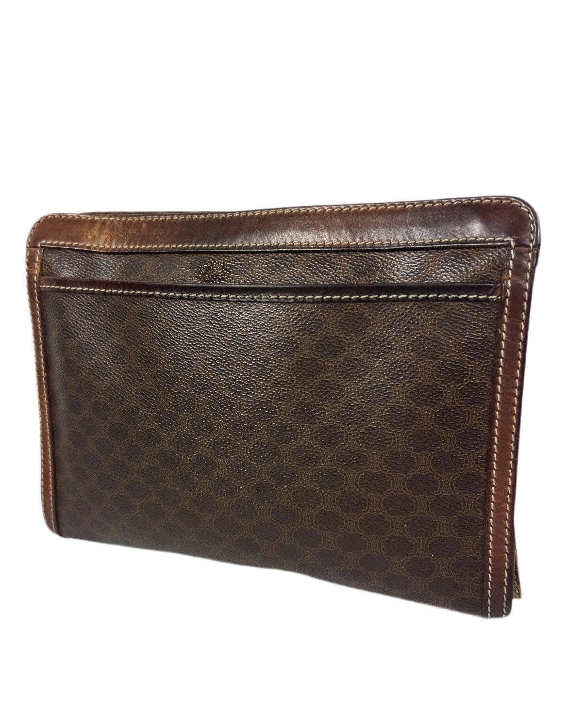 Celine Celine Macadam Leather Clutch Bag Size ONE SIZE - 2 Thumbnail
