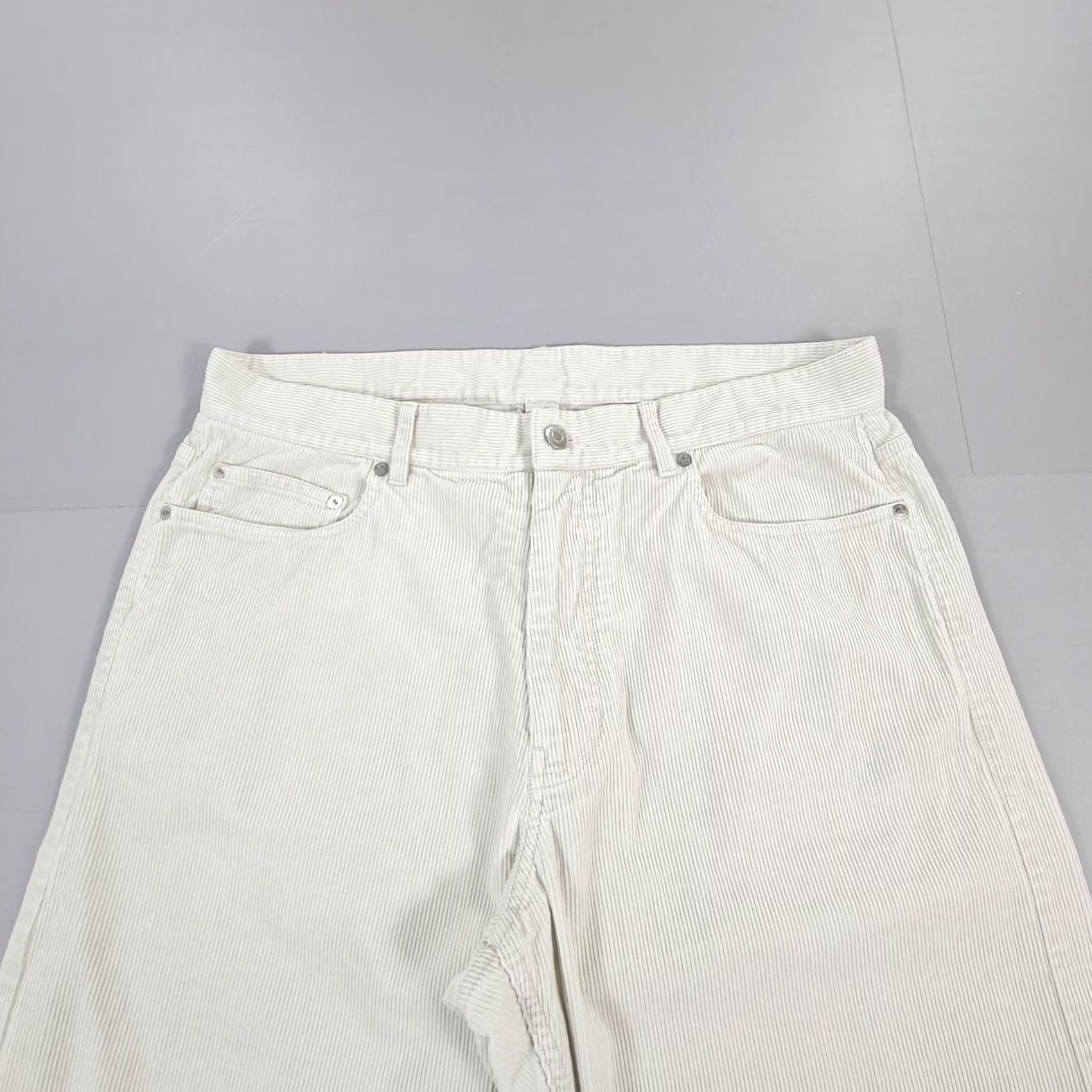 Arket Arket Mens Trousers Grey W34 L30 Corduroy Pants Straight Leg 50 Size US 34 / EU 50 - 2 Thumbnail