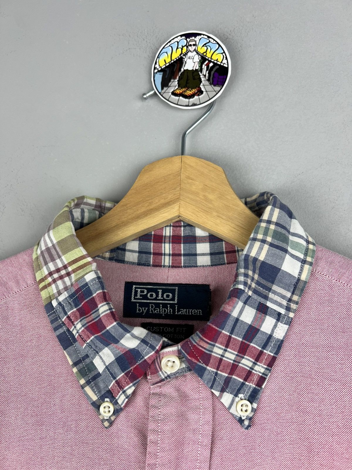 Polo Ralph Lauren × Ralph Lauren × Vintage Polo Ralph Lauren Longsleeve Pink Shirt Size US L / EU 52-54 / 3 - 3 Thumbnail