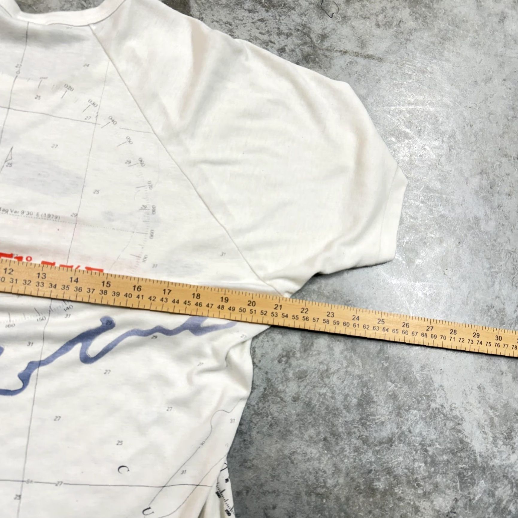 Nautica VINTAGE Radford Shirt Mens Small White Nautical Map Graphic Tee Size US S / EU 44-46 / 1 - 6 Thumbnail