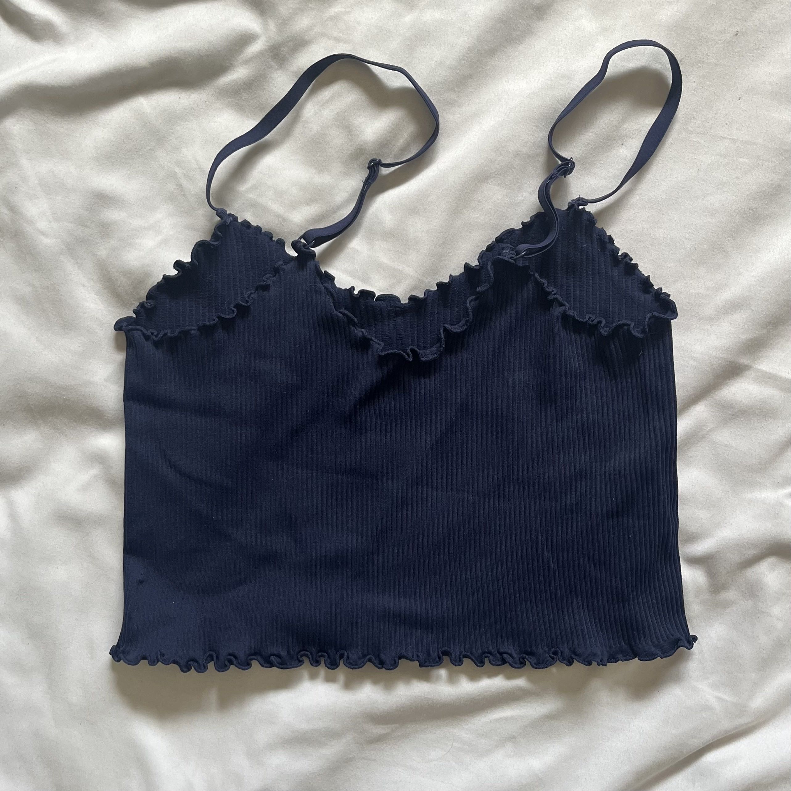 American Eagle Outfitters Aerie Real Good Dark Blue Crop Top Size M Size M / US 6-8 / IT 42-44 - 2 Thumbnail