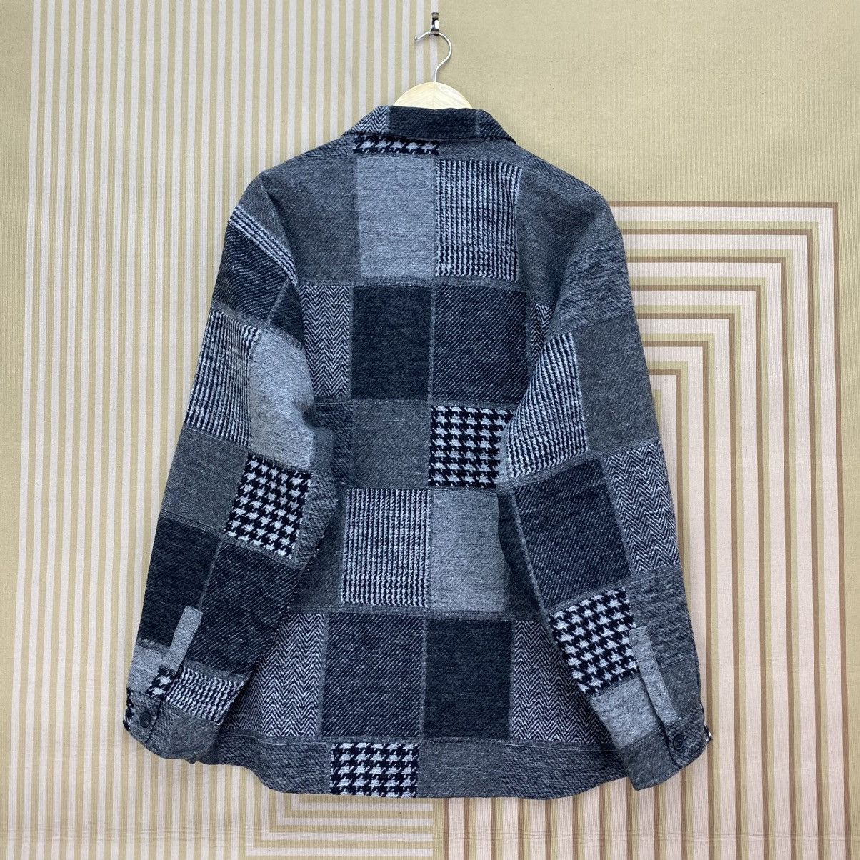 Japanese Brand 🐐Japanese Brand Change Well Old Work Pachtwork Shirt Jacket Size US M / EU 48-50 / 2 - 2 Thumbnail