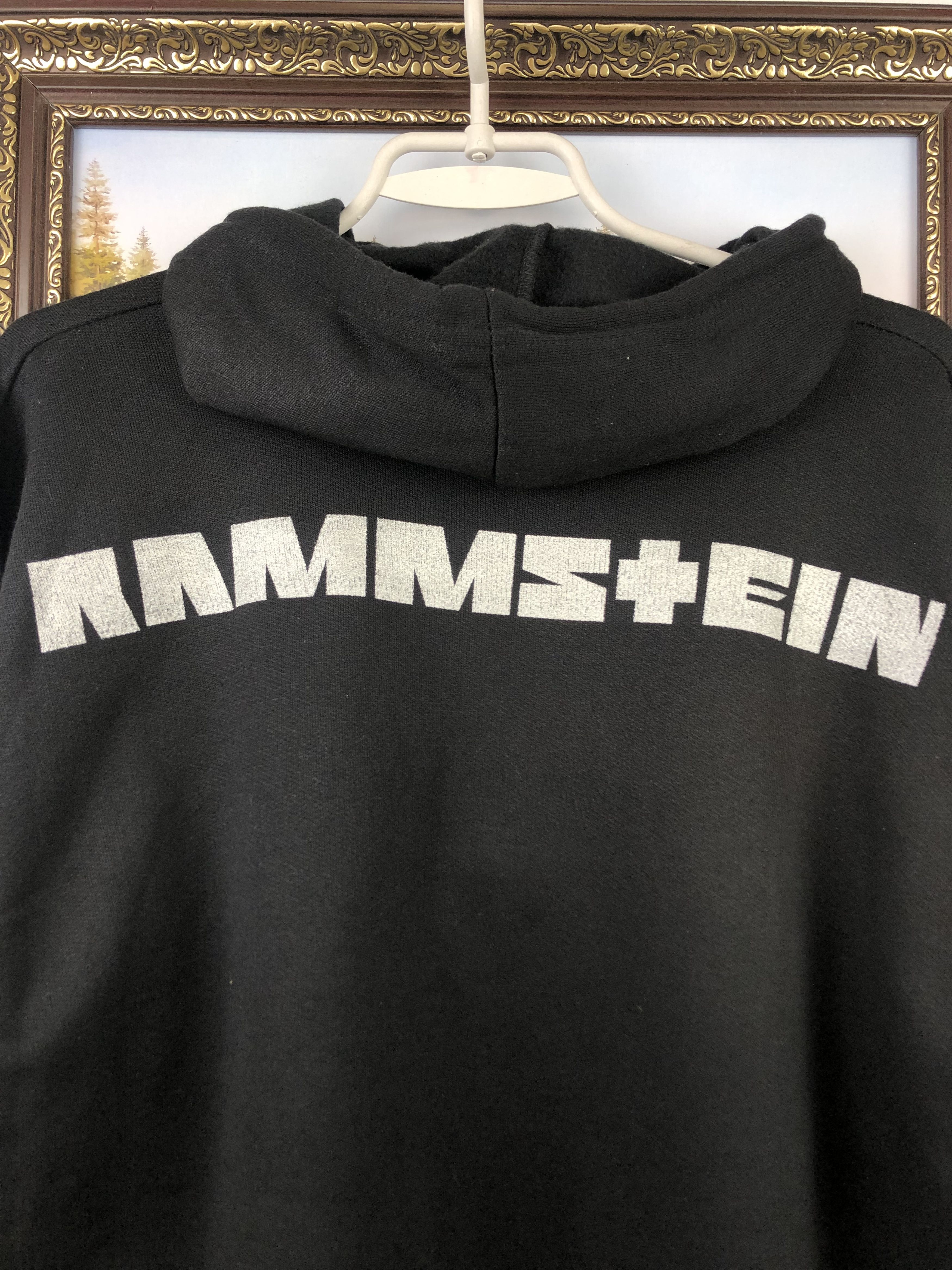 Band Tees × Vintage Vintage Rammstein Hoodie Sweatshirt Over Pring Big Logo Size US L / EU 52-54 / 3 - 11 Thumbnail