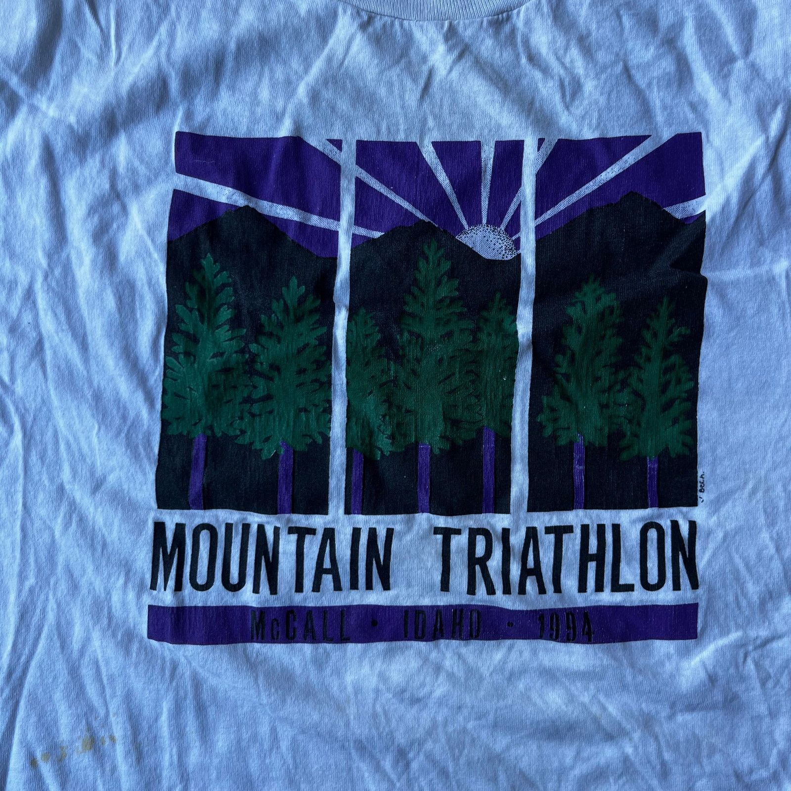 Vintage VINTAGE 90S MOUNTAIN TRIATHALON ART SHIRT MENS XL 90S IDAHO Size US XL / EU 56 / 4 - 6 Thumbnail