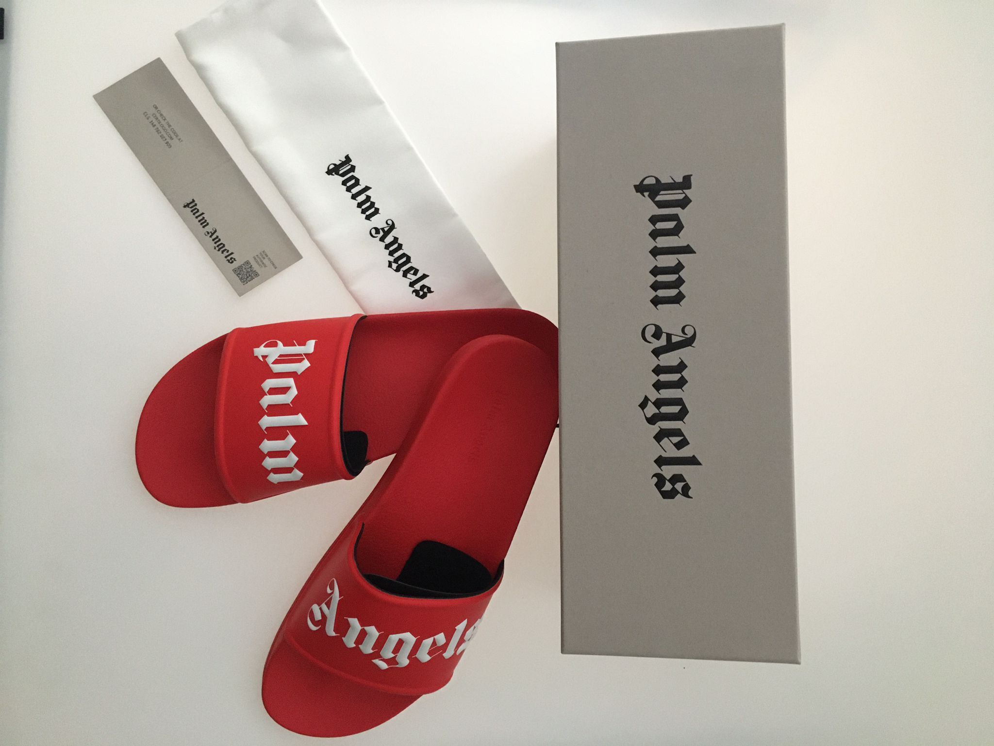 Palm Angels Palm Angels Mens Slides in Red Size US 9 / EU 42 - 5 Thumbnail