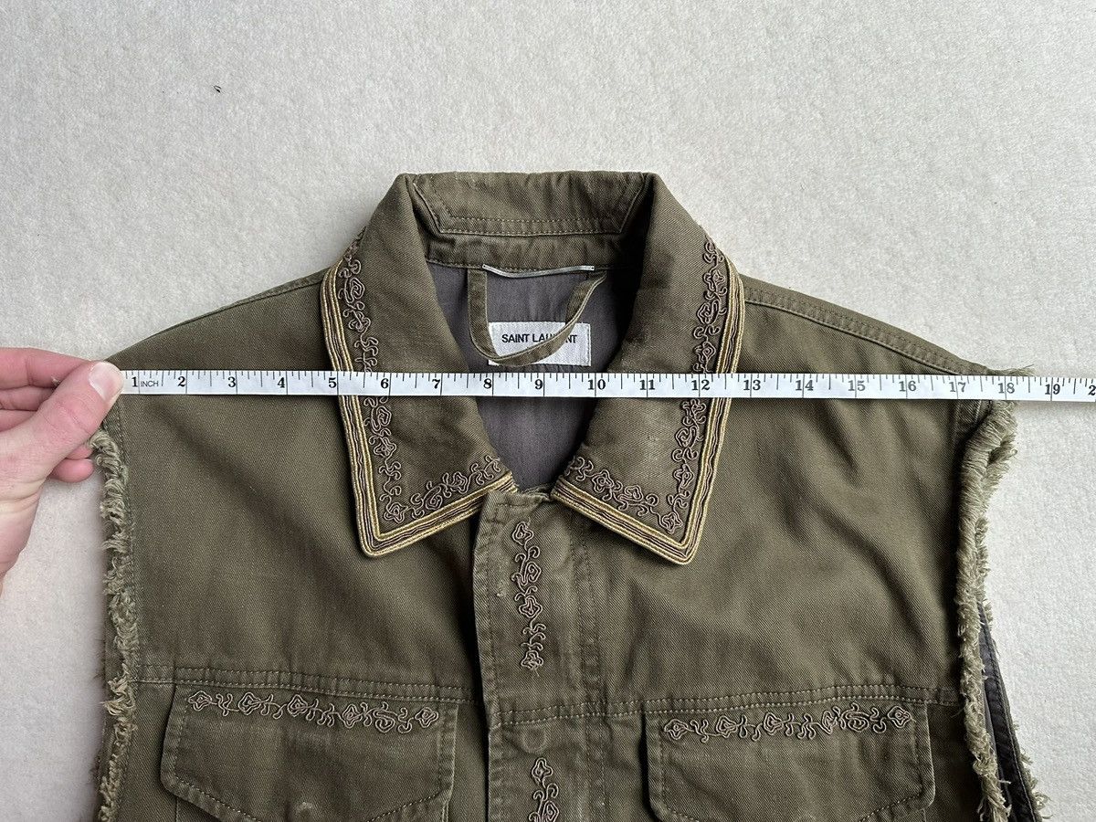 Saint Laurent Paris $2290 SS19 Saint Laurent sleeveless embroidered jacket 50 Size US M / EU 48-50 / 2 - 6 Thumbnail