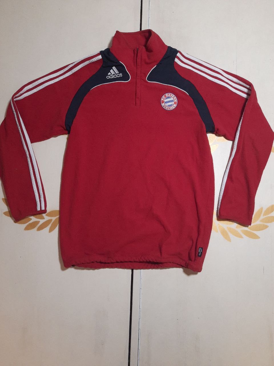 Adidas Adidas Bayern Munich 1/4 Zip Fleece Top 2008-2009 Size US M / EU 48-50 / 2 - 1 Thumbnail