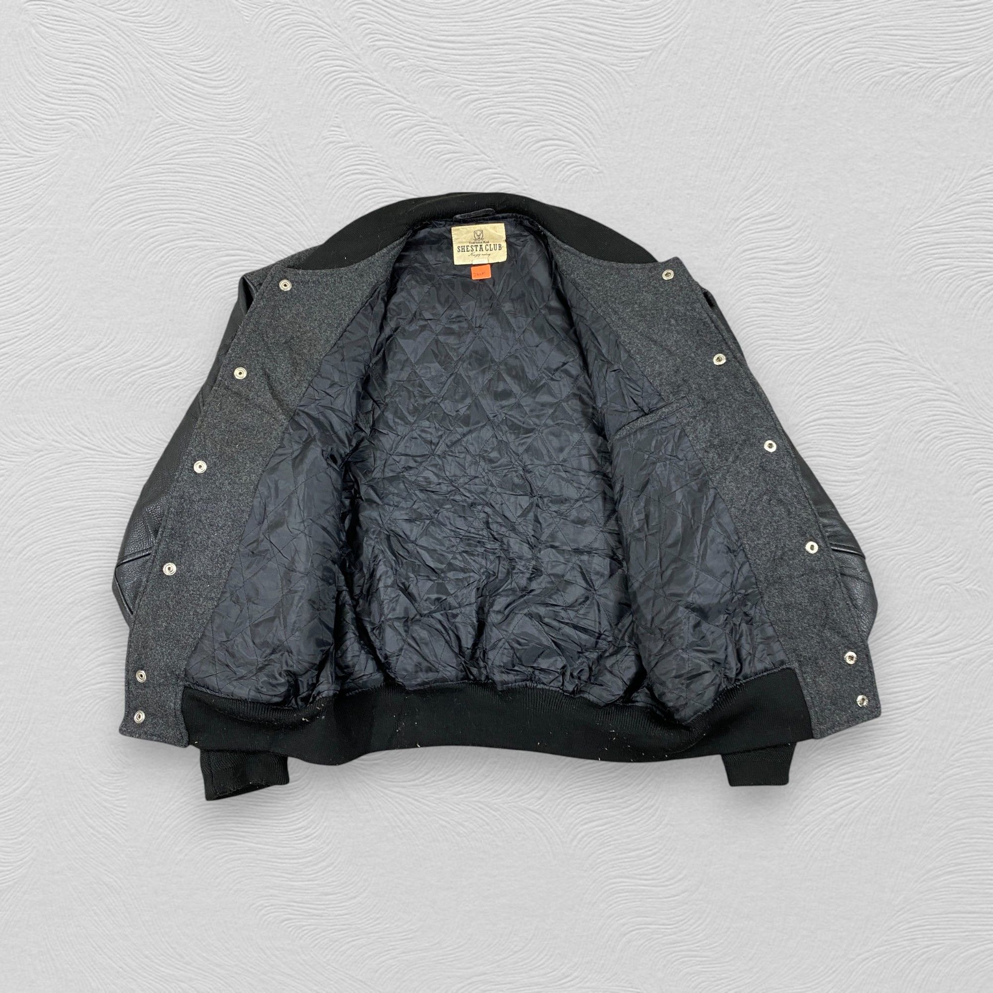 Japanese Brand Vintage Varsity Wool And Leather Large Jacket- J448 Size US L / EU 52-54 / 3 - 3 Thumbnail