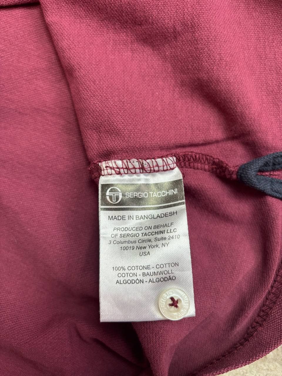 Sergio Tacchini Sergio Tacchini Burgundy Pique Polo Shirt - Tennis Core Size US L / EU 52-54 / 3 - 7 Thumbnail