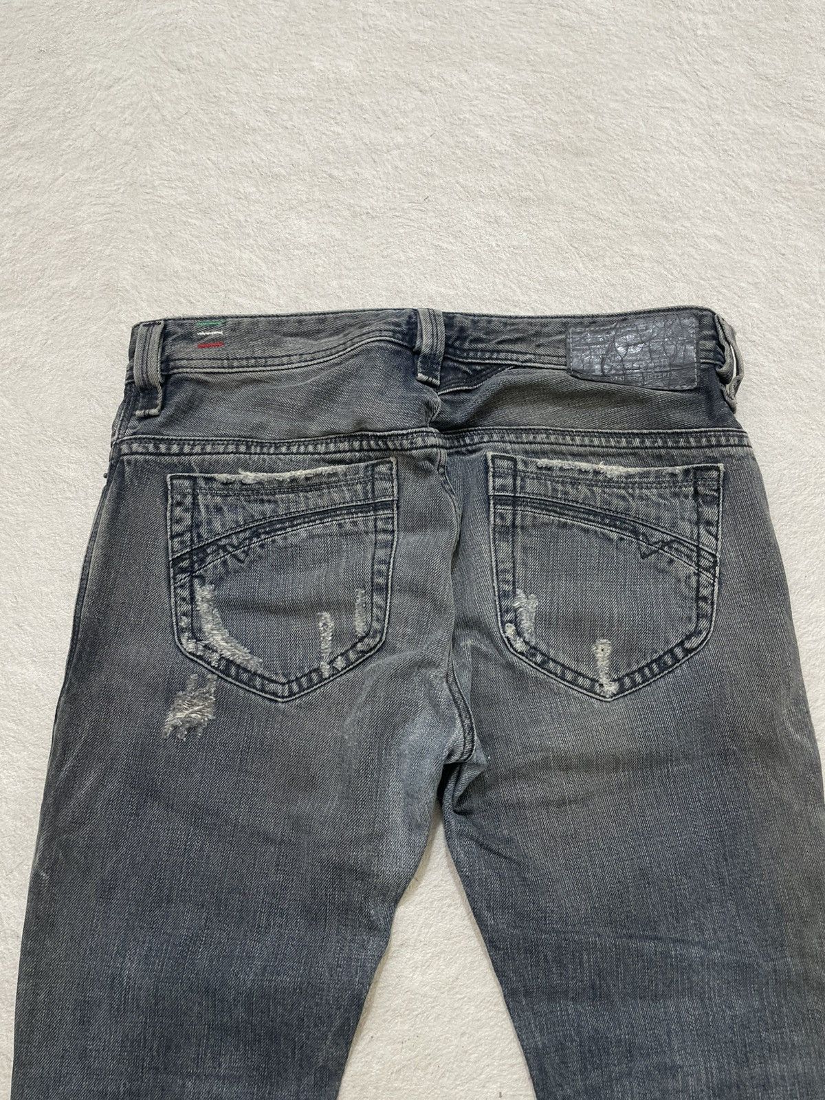 Kapital 2000s Diesel Thanaz Denim Ripped Jeans wash Ifsix LGB Number Size US 30 / EU 46 - 10 Thumbnail