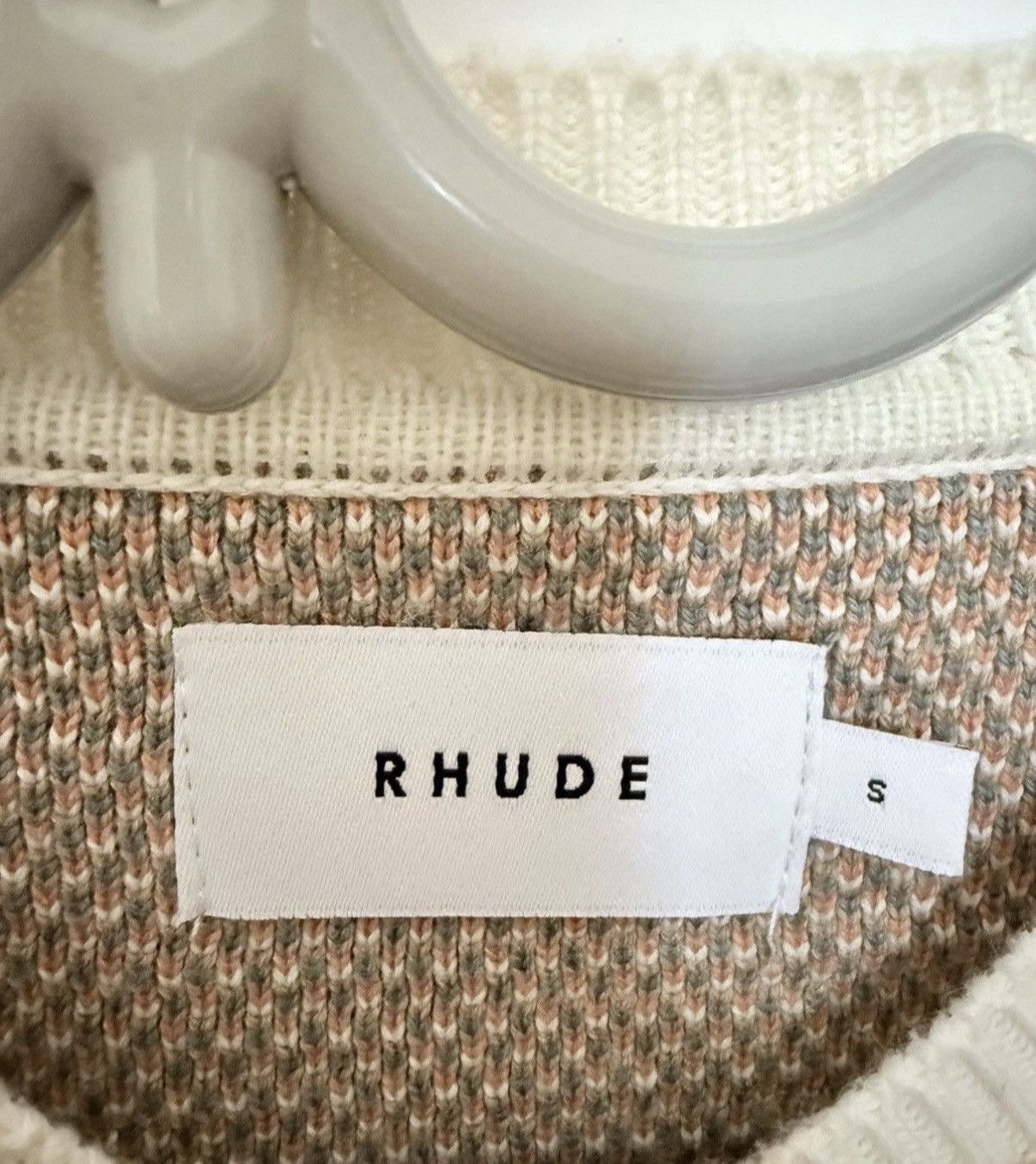Rhude Rhude Jacquard Logo Knit Crewneck Sweater Size US S / EU 44-46 / 1 - 3 Thumbnail