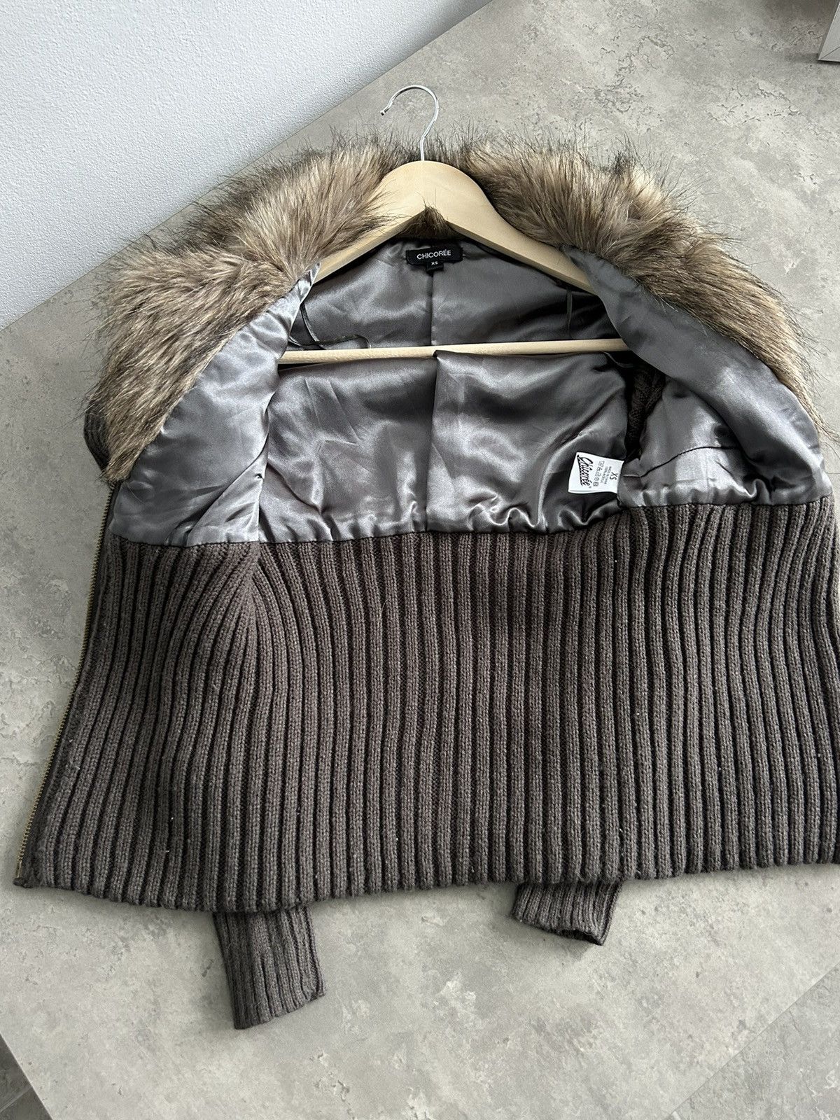 Vintage Beautiful Far Faux Zip Sweater Y2K Avant Garde Size XS / US 0-2 / IT 36-38 - 14 Thumbnail
