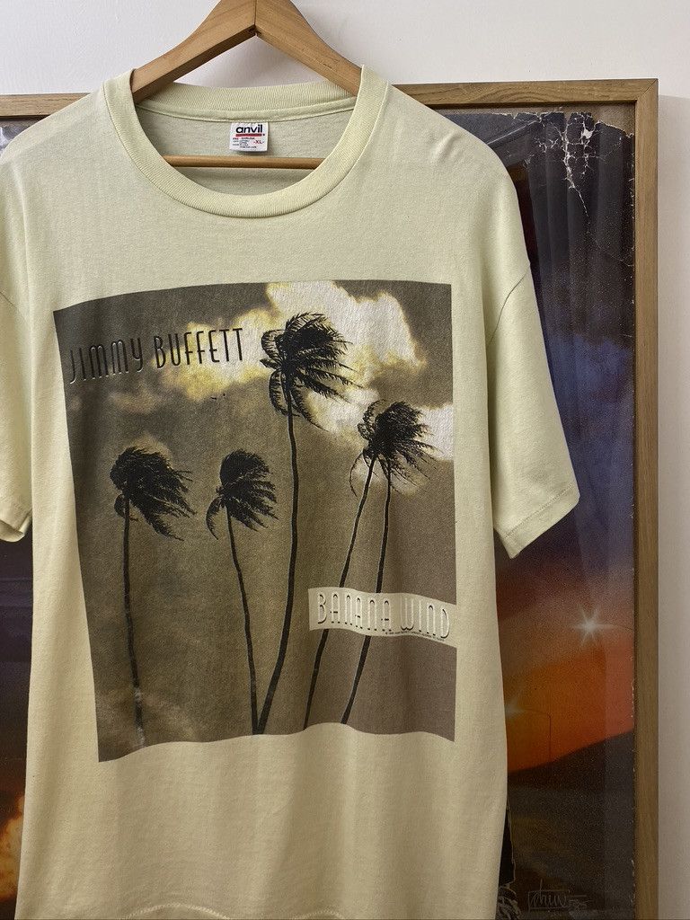 Anvil 1996 Vintage Jimmy Buffett Banana Wind Tour T Shirt Size US XL / EU 56 / 4 - 6 Thumbnail