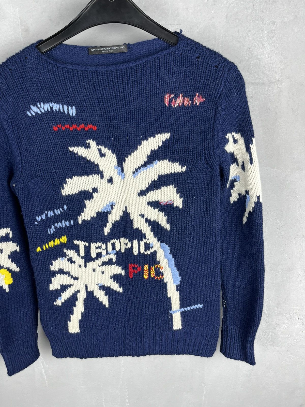 Ermanno scervino knit art sweater
