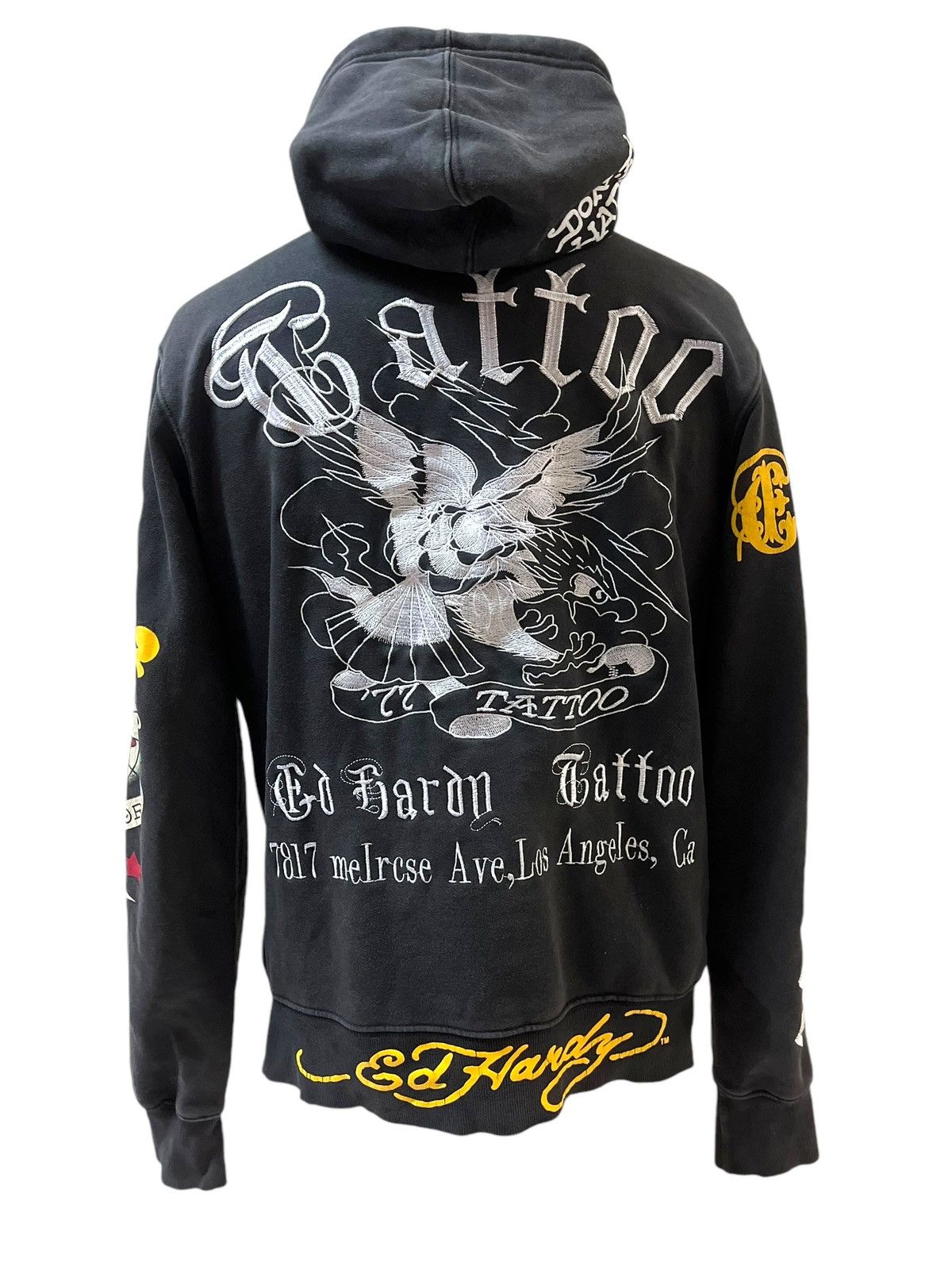 Ed Hardy Iconic Ed Hardy Embroidered Tatoo Los Angeles Hoodie Size US L / EU 52-54 / 3 - 18 Thumbnail