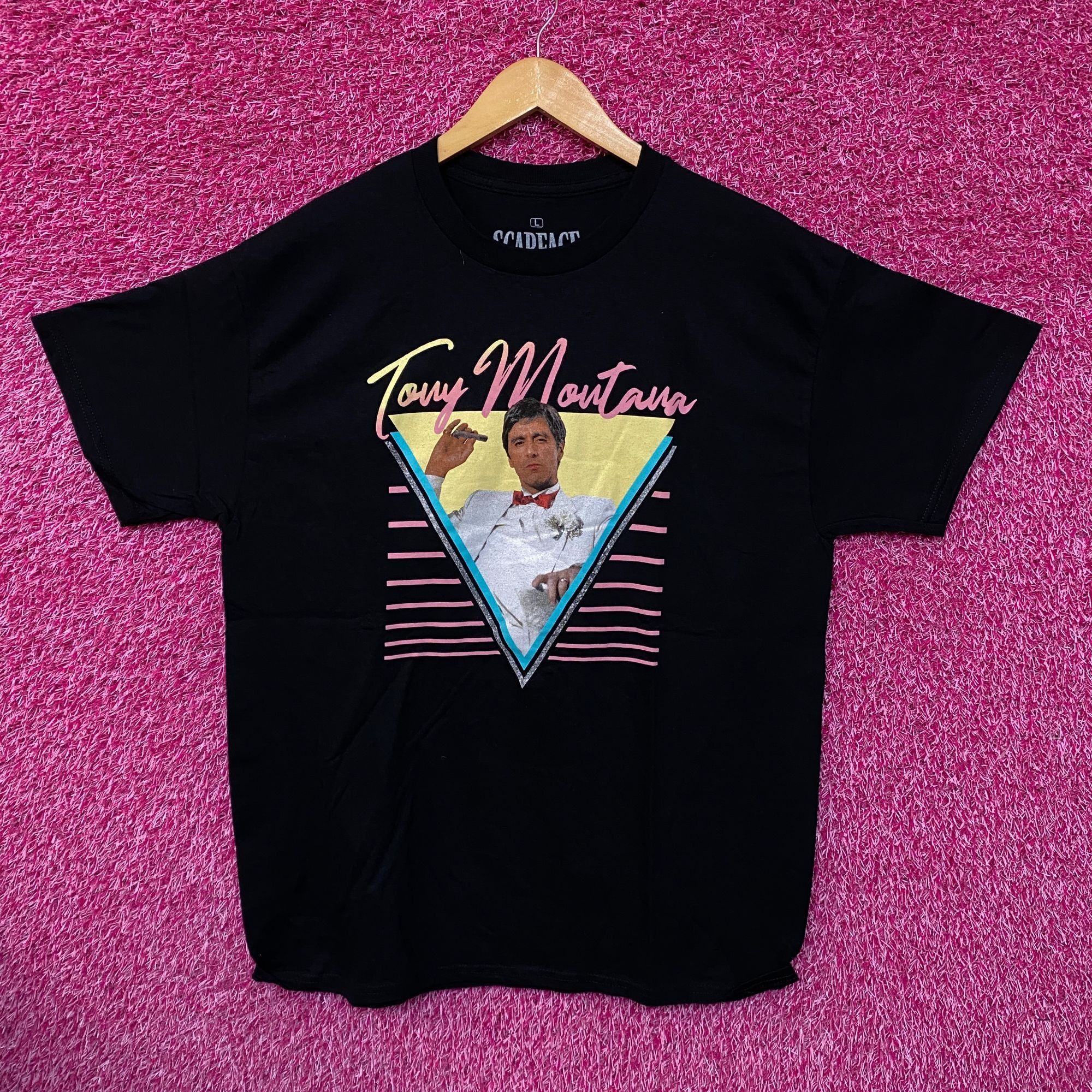 Ripple Junction Tony Montana Miami Drug Lord Scare Face Movie Promo Tee L Size US L / EU 52-54 / 3 - 1 Thumbnail