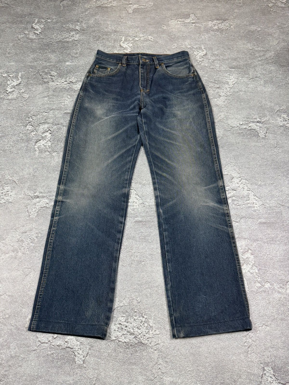 If Six Was Nine 2000s Wrangler Y2K Flare Bootcut Washed Jeans Size 30 Size US 30 / EU 46 - 5 Thumbnail