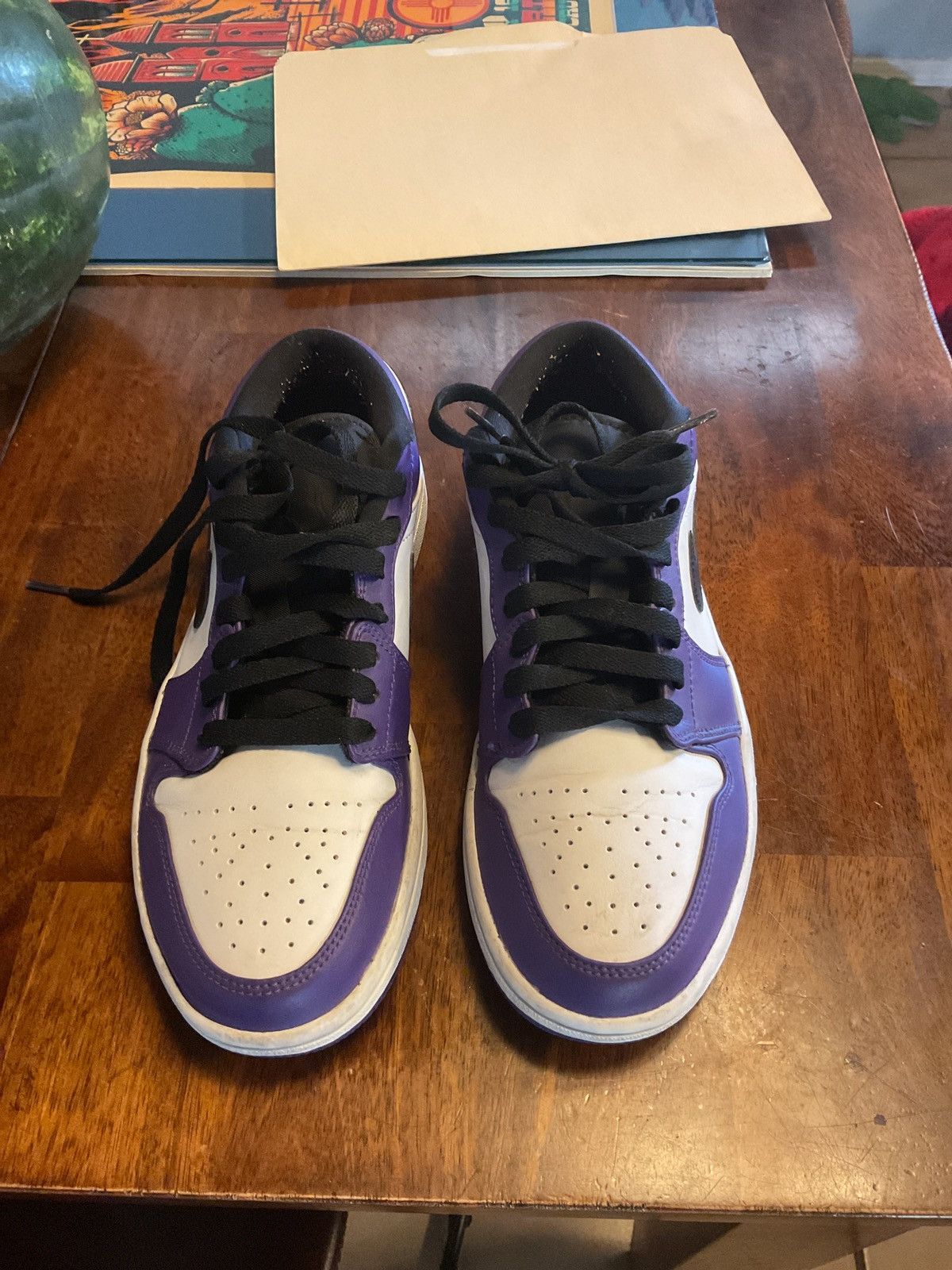 Nike Jordan 1 Low Court Purple Size US 7 / EU 40 - 3 Thumbnail