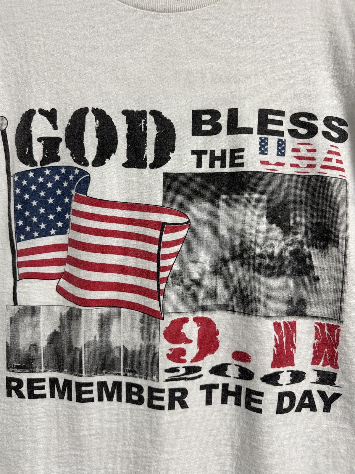 Vintage Vintage 911 2001 Remember The Day Shirt God Bless The USA Size US M / EU 48-50 / 2 - 6 Thumbnail