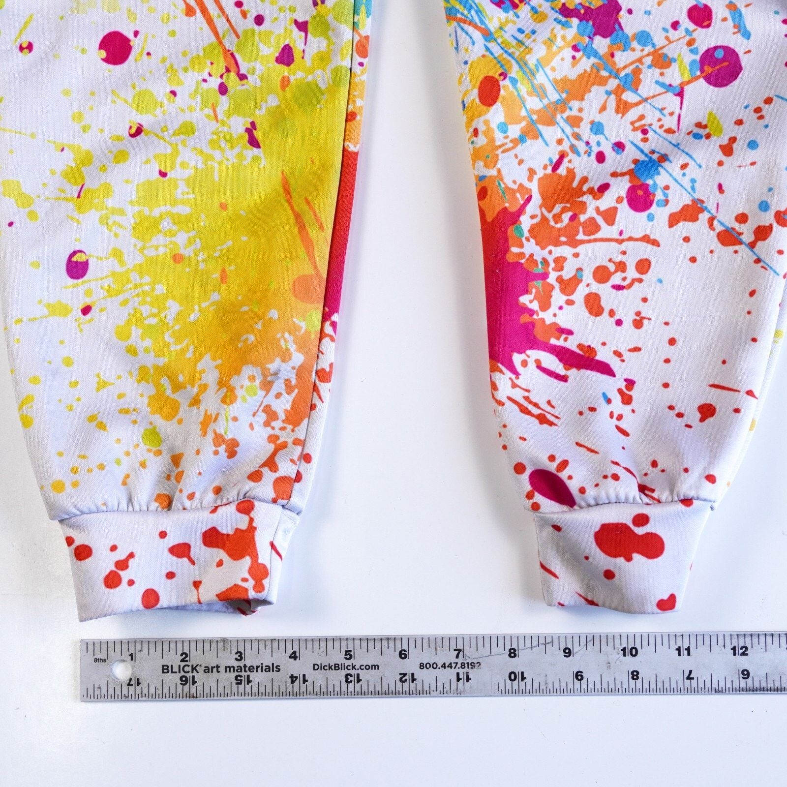 Other Rainbow Colorful Paint Sweatpants Drawstring Joggers Men S Size US 26 / EU 42 - 4 Thumbnail