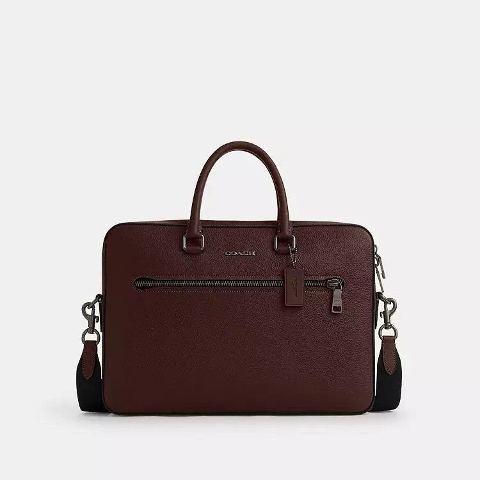 Coach NWT Coach Ethan Slim Brief leather CR272 Gunmetal/Maple Size ONE SIZE - 7 Thumbnail