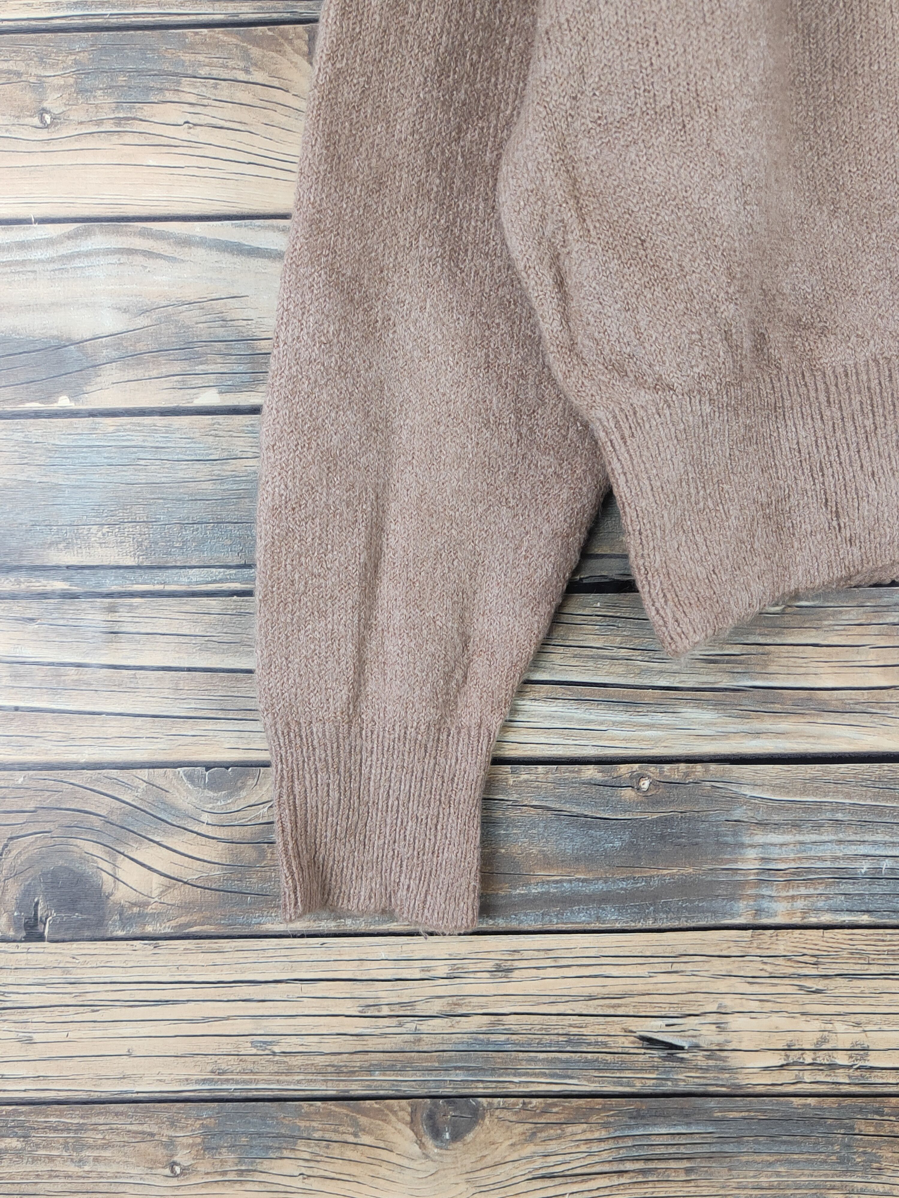 Homespun Knitwear × Japanese Brand × Vintage Earth Music & Ecology Brown Knitwear Crop Tops #W1139 Size M / US 6-8 / IT 42-44 - 4 Thumbnail