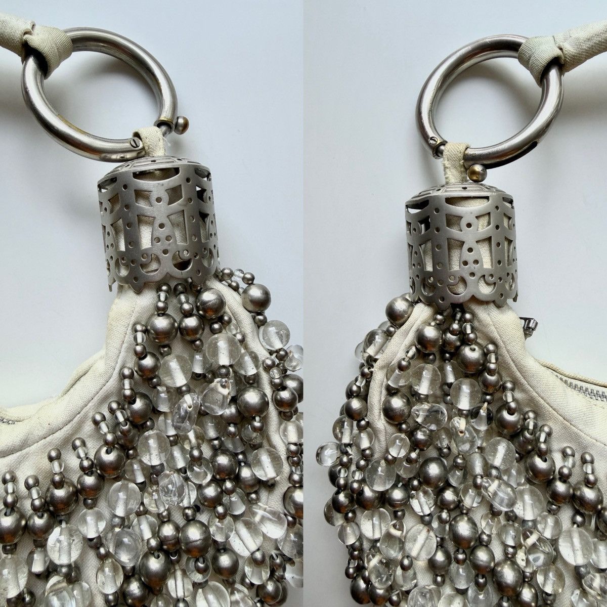 Chloe Chloe Bracelet Bag in Beaded Silver Embellishments Size ONE SIZE - 4 Thumbnail