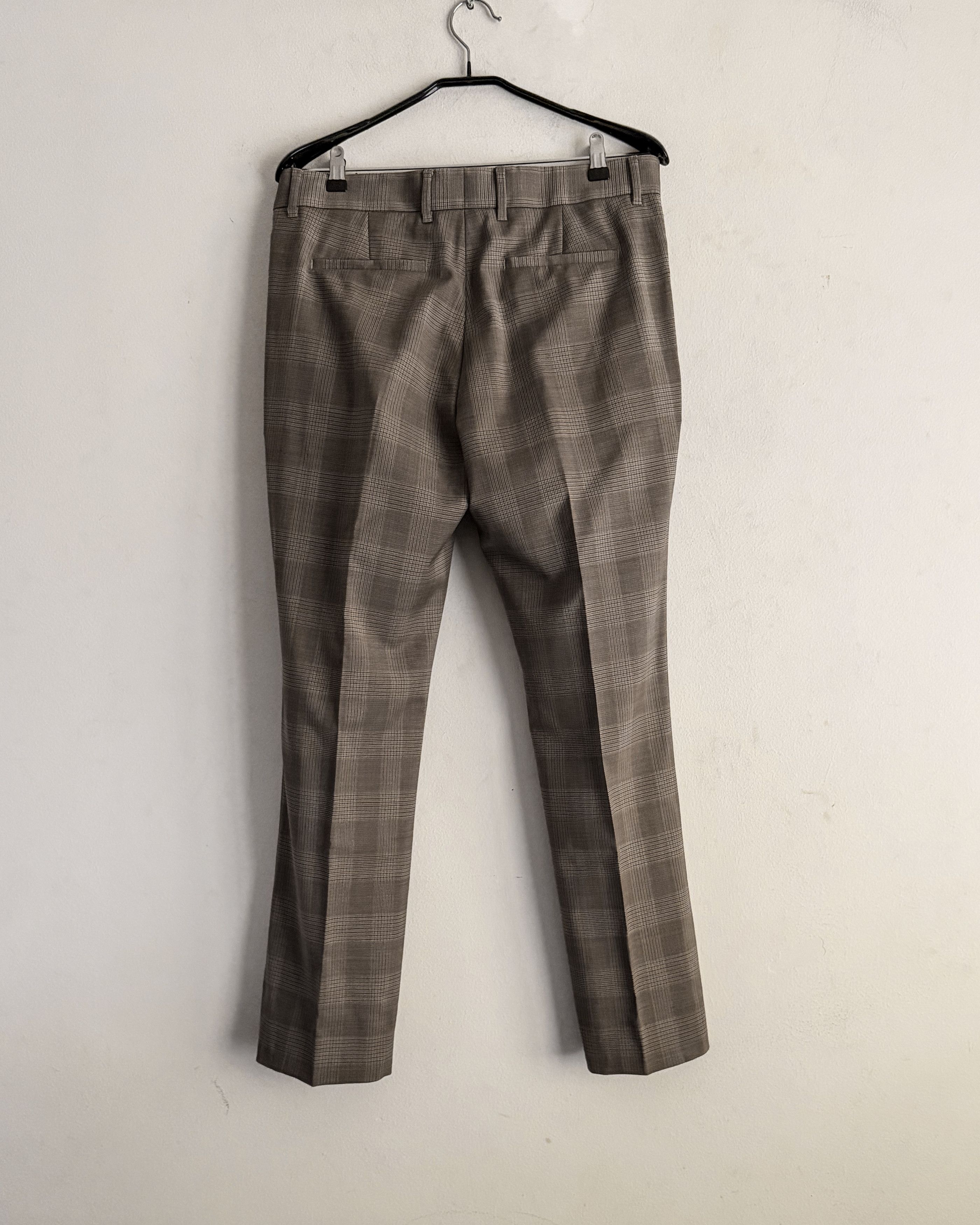 Givenchy Virgin Wool Check Trousers Size US 34 / EU 50 - 3 Thumbnail