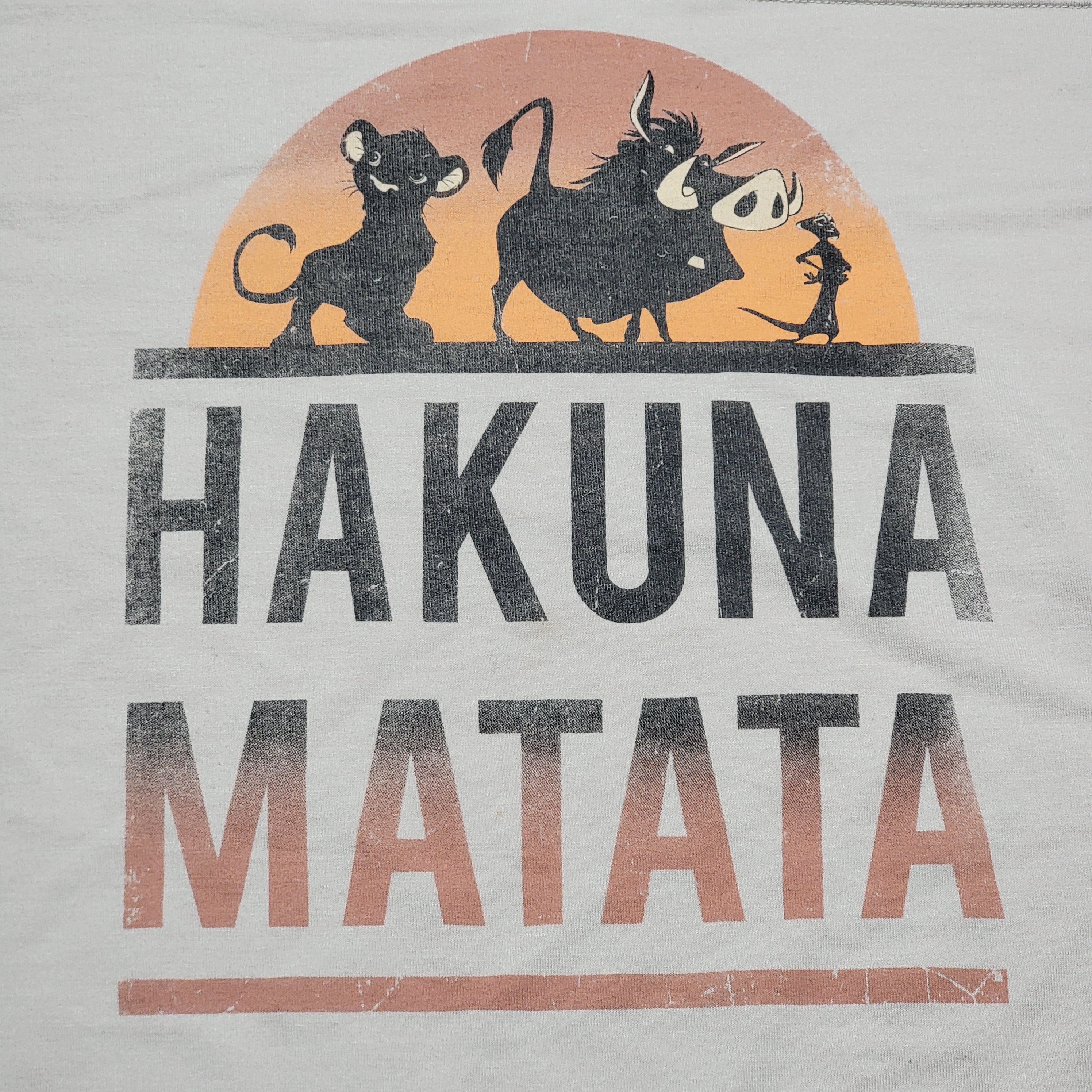 Disney Disney LS Crop Beige Tee "Hakuna Matata" - Size XL Size XL / US 12-14 / IT 48-50 - 2 Thumbnail