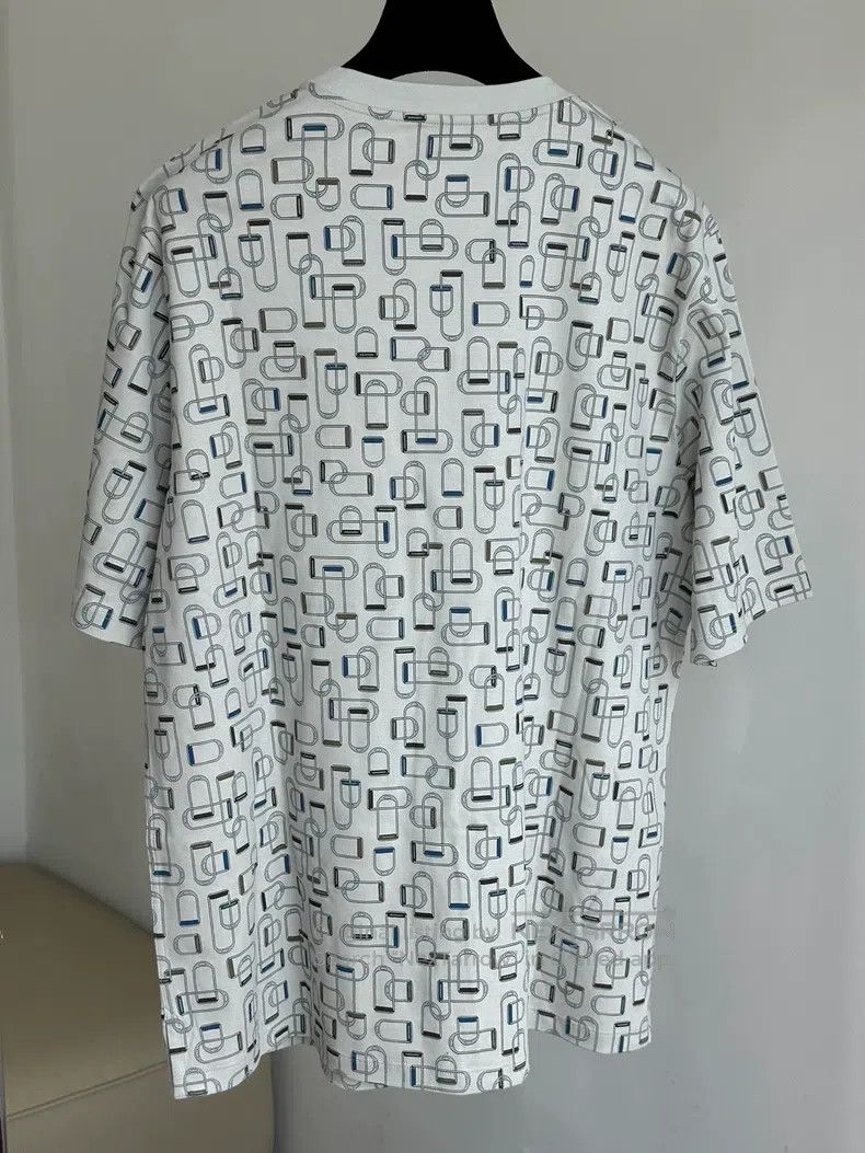 Other Hermes Men's Pure Cotton T-shirt in Mist Gray Short Sleeve Size US L / EU 52-54 / 3 - 4 Thumbnail