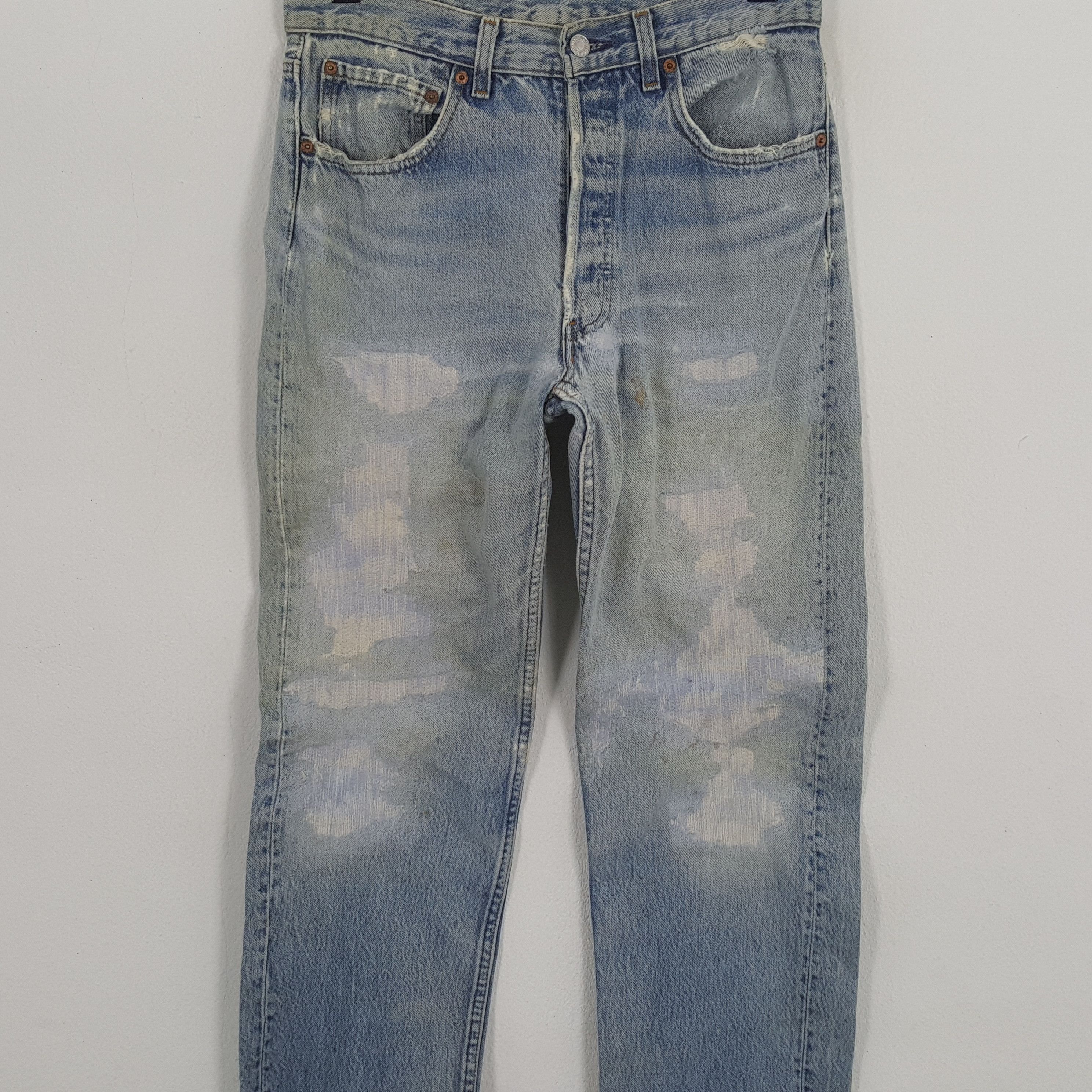 Levi's × Vintage LEVI'S 501 Streetwear Style Distressed Jeans Size US 30 / EU 46 - 2 Thumbnail