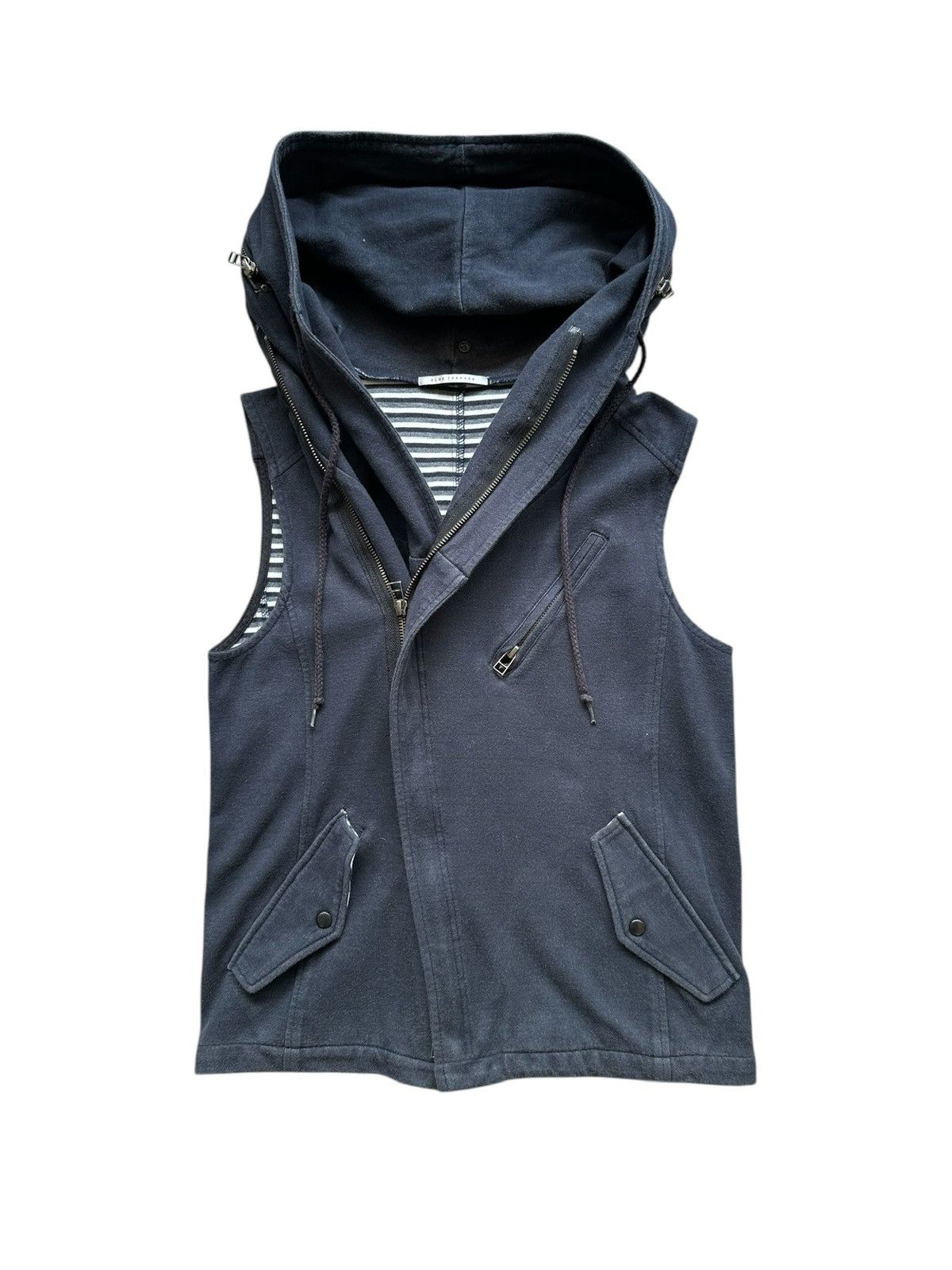 Japanese Brand 00's Blue Tornado sleeveless gimp hoodie Size US S / EU 44-46 / 1 - 3 Thumbnail