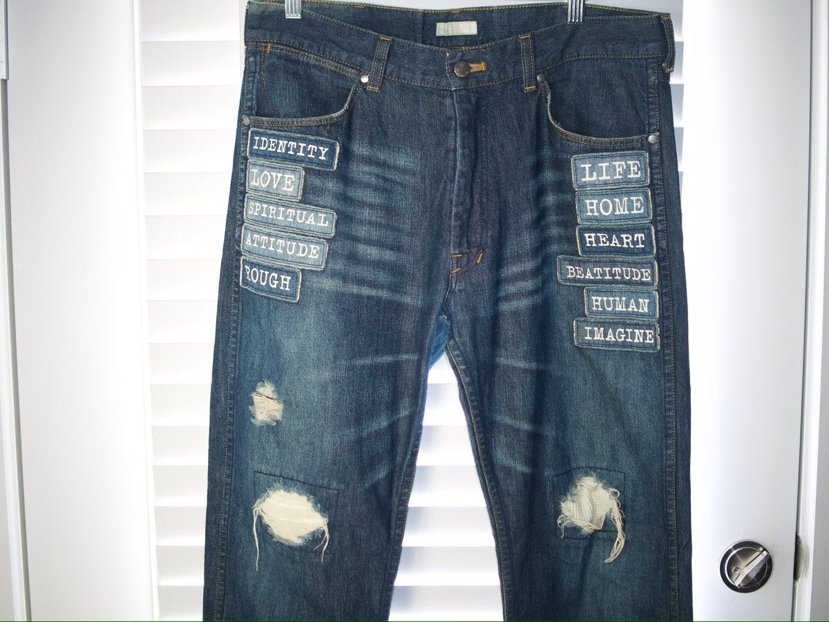 Number (N)ine Number (N)ine Patchwork Denim Size US 32 / EU 48 - 6 Thumbnail